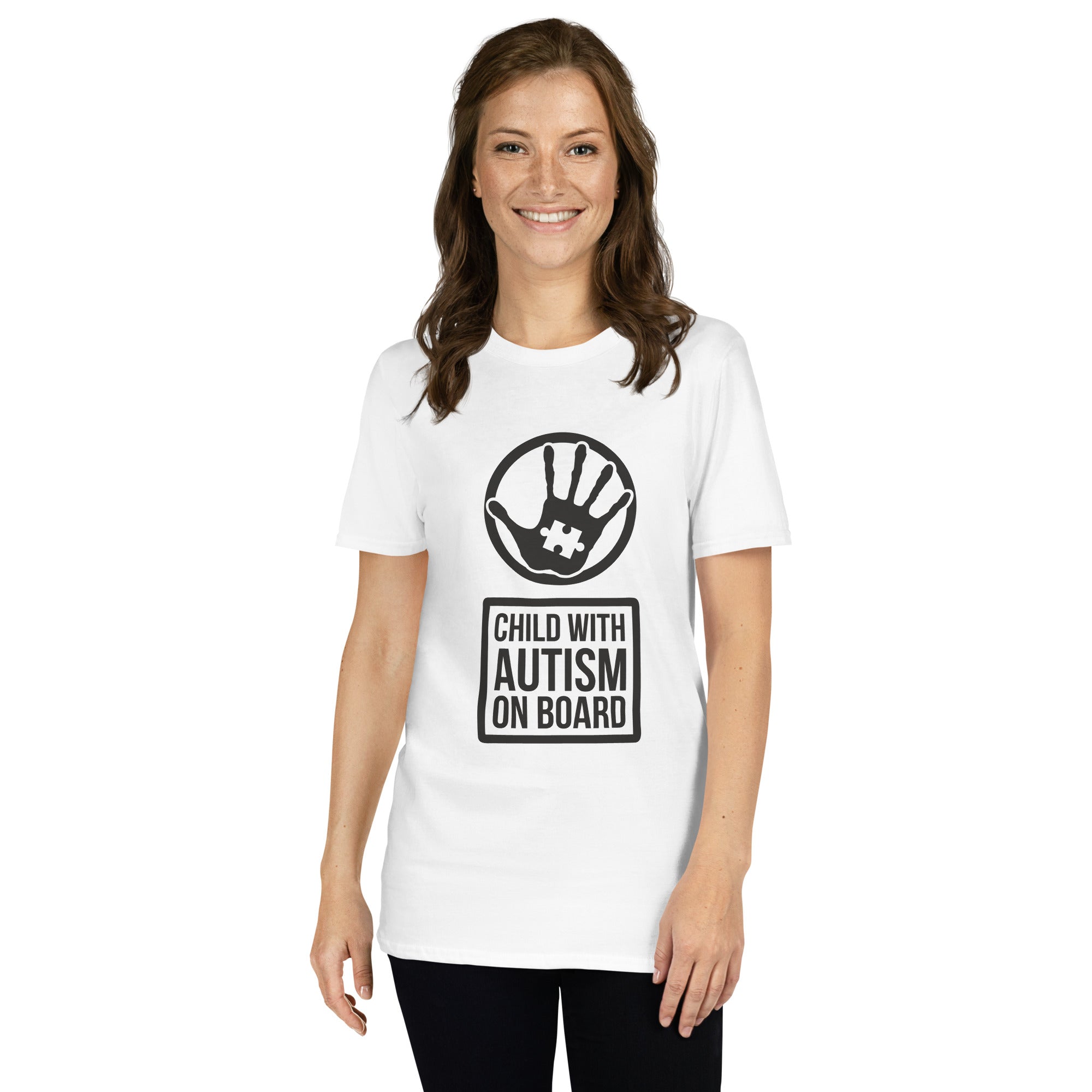 Short-Sleeve Unisex T-Shirt- Child with Autism on Board