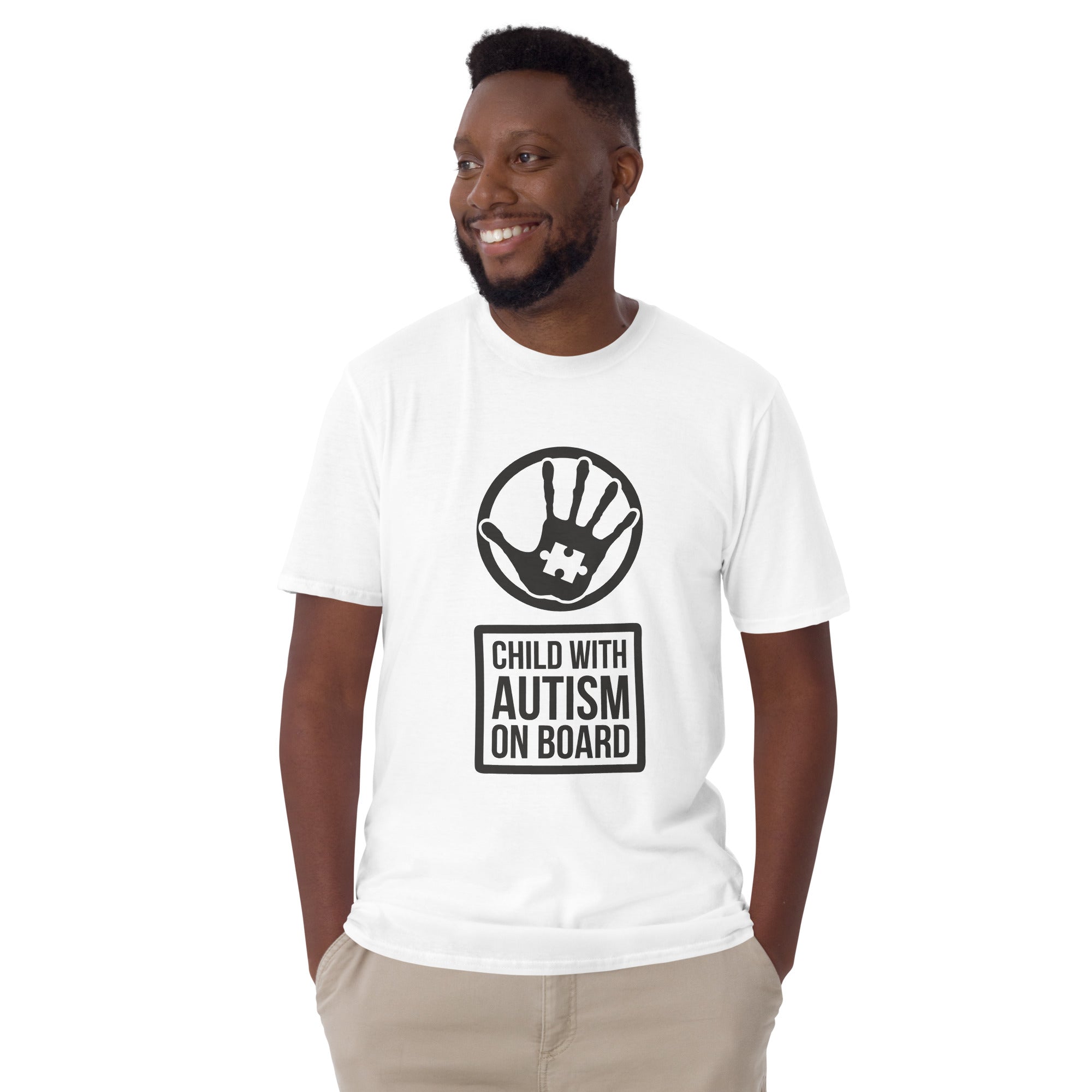 Short-Sleeve Unisex T-Shirt- Child with Autism on Board