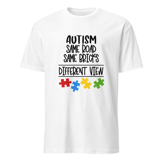 Short-Sleeve Unisex T-Shirt- Autism Same Road