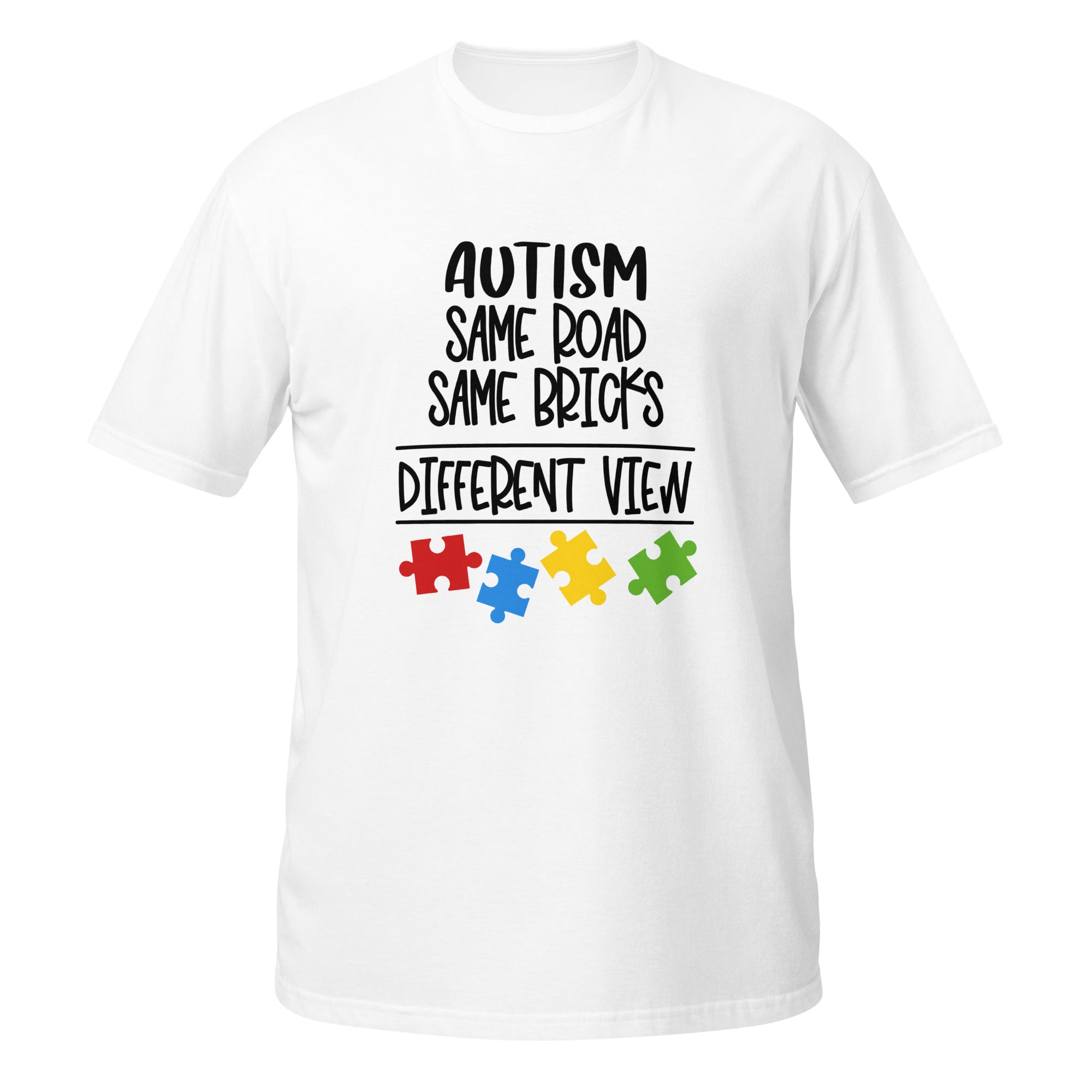 Short-Sleeve Unisex T-Shirt- Autism Same Road