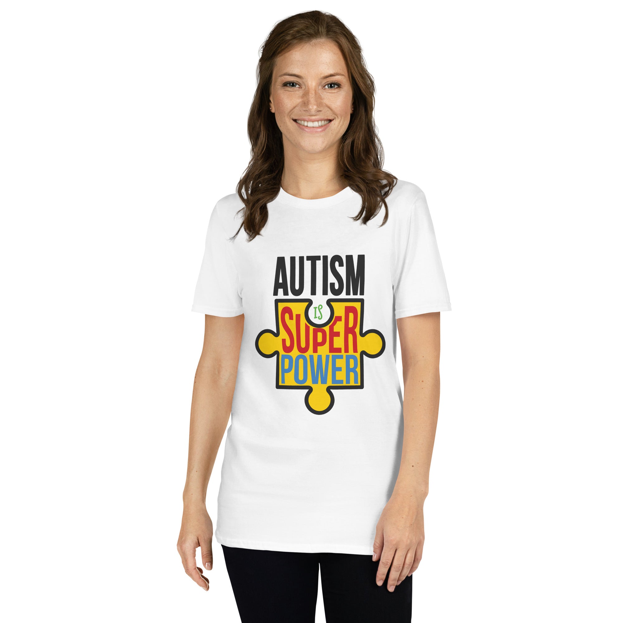 Short-Sleeve Unisex T-Shirt- Autism is my superpower