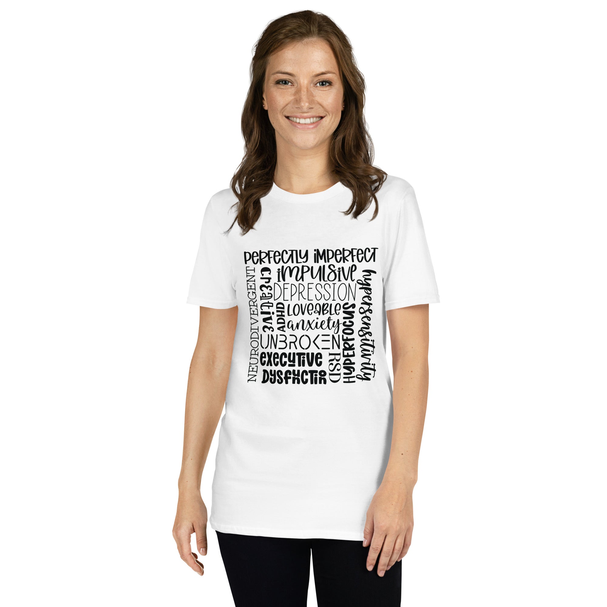 Short-Sleeve Unisex T-Shirt- ADHD- Subway Art Separate Words