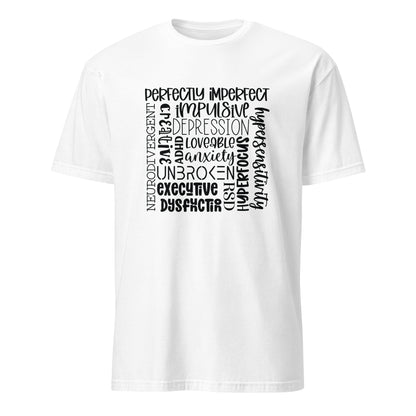 Short-Sleeve Unisex T-Shirt- ADHD- Subway Art Separate Words
