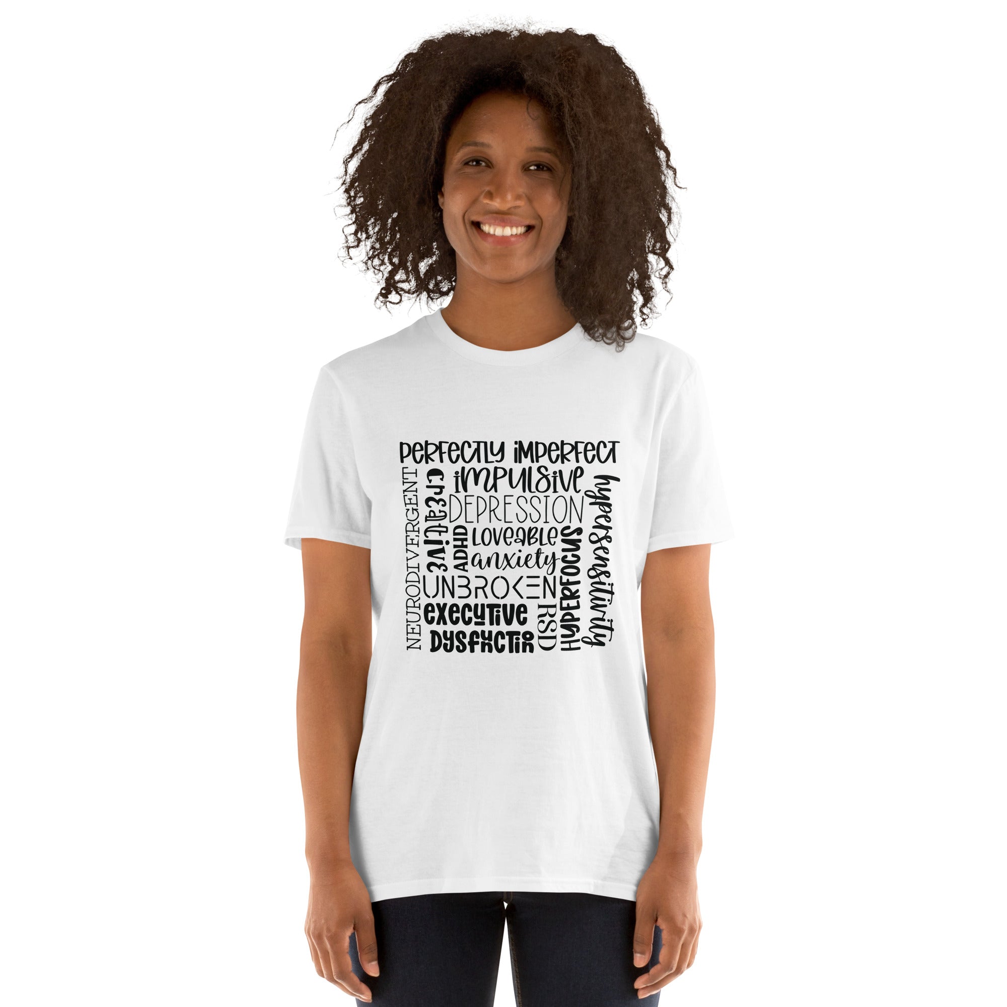 Short-Sleeve Unisex T-Shirt- ADHD- Subway Art Separate Words