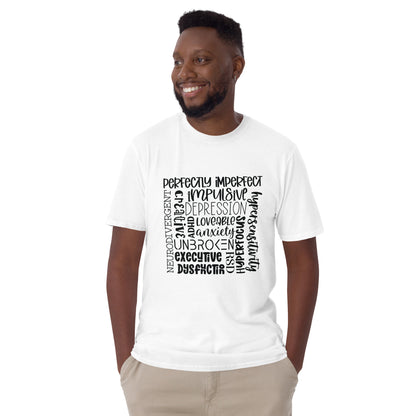 Short-Sleeve Unisex T-Shirt- ADHD- Subway Art Separate Words
