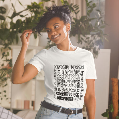 Short-Sleeve Unisex T-Shirt- ADHD- Subway Art Separate Words