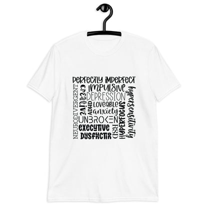 Short-Sleeve Unisex T-Shirt- ADHD- Subway Art Separate Words