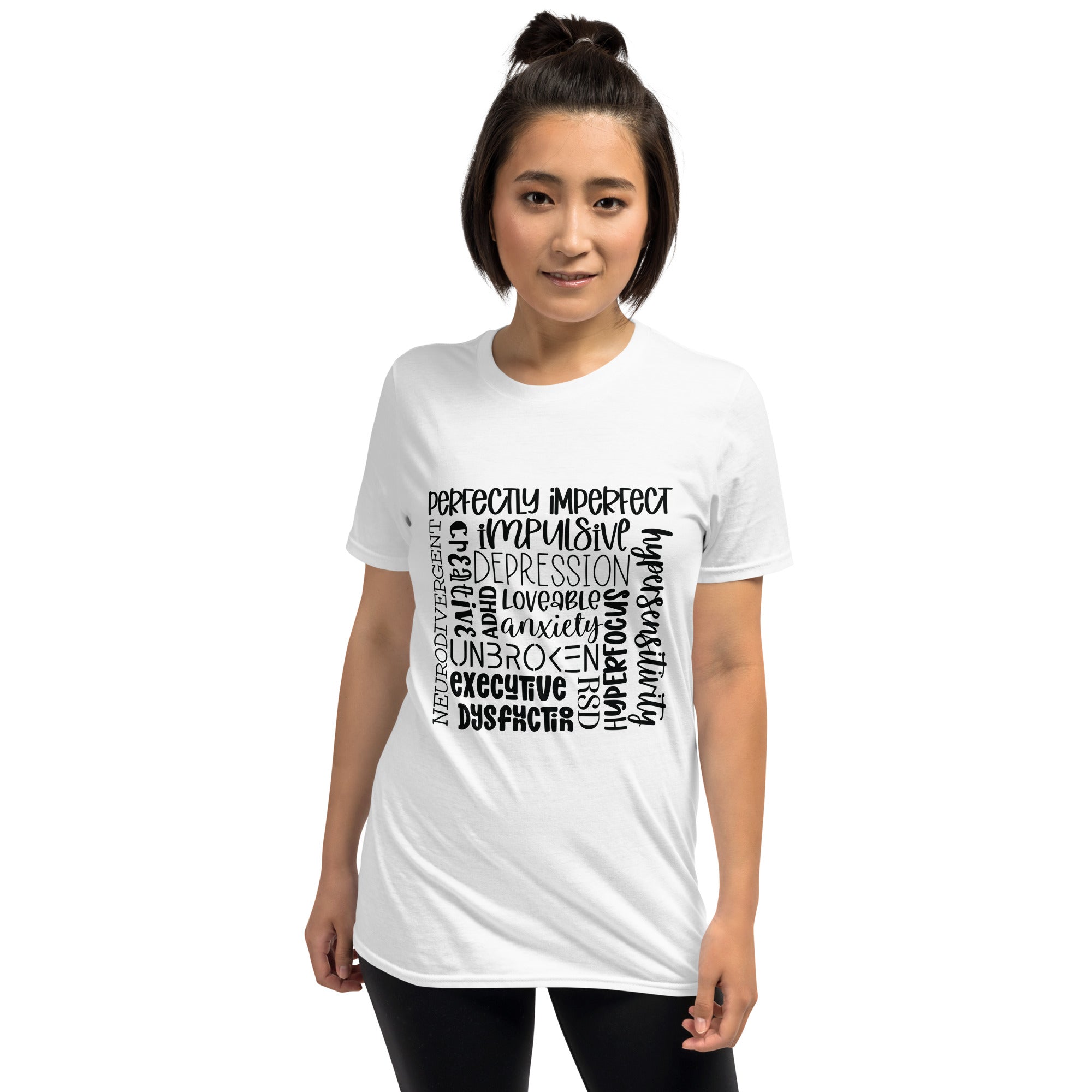 Short-Sleeve Unisex T-Shirt- ADHD- Subway Art Separate Words