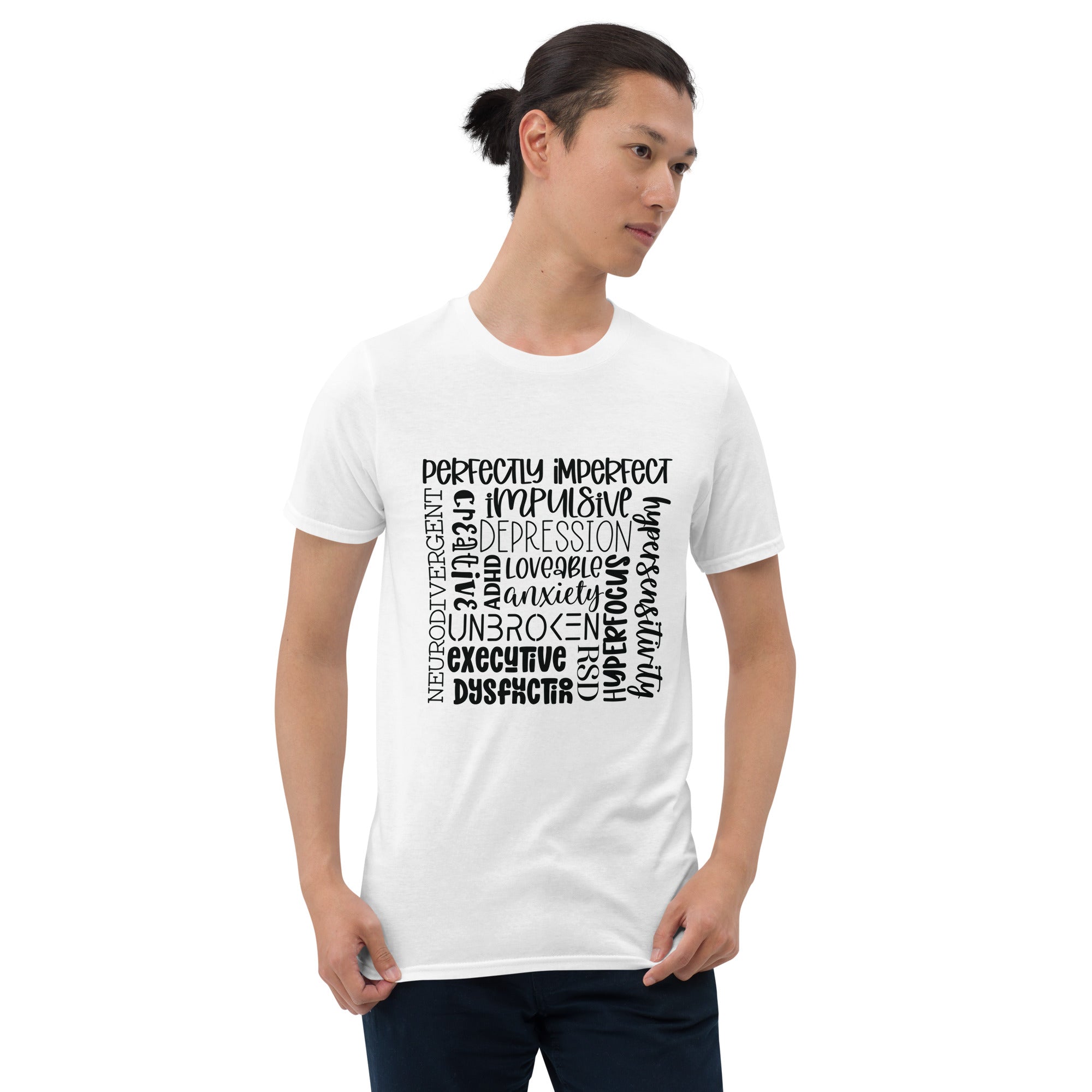 Short-Sleeve Unisex T-Shirt- ADHD- Subway Art Separate Words