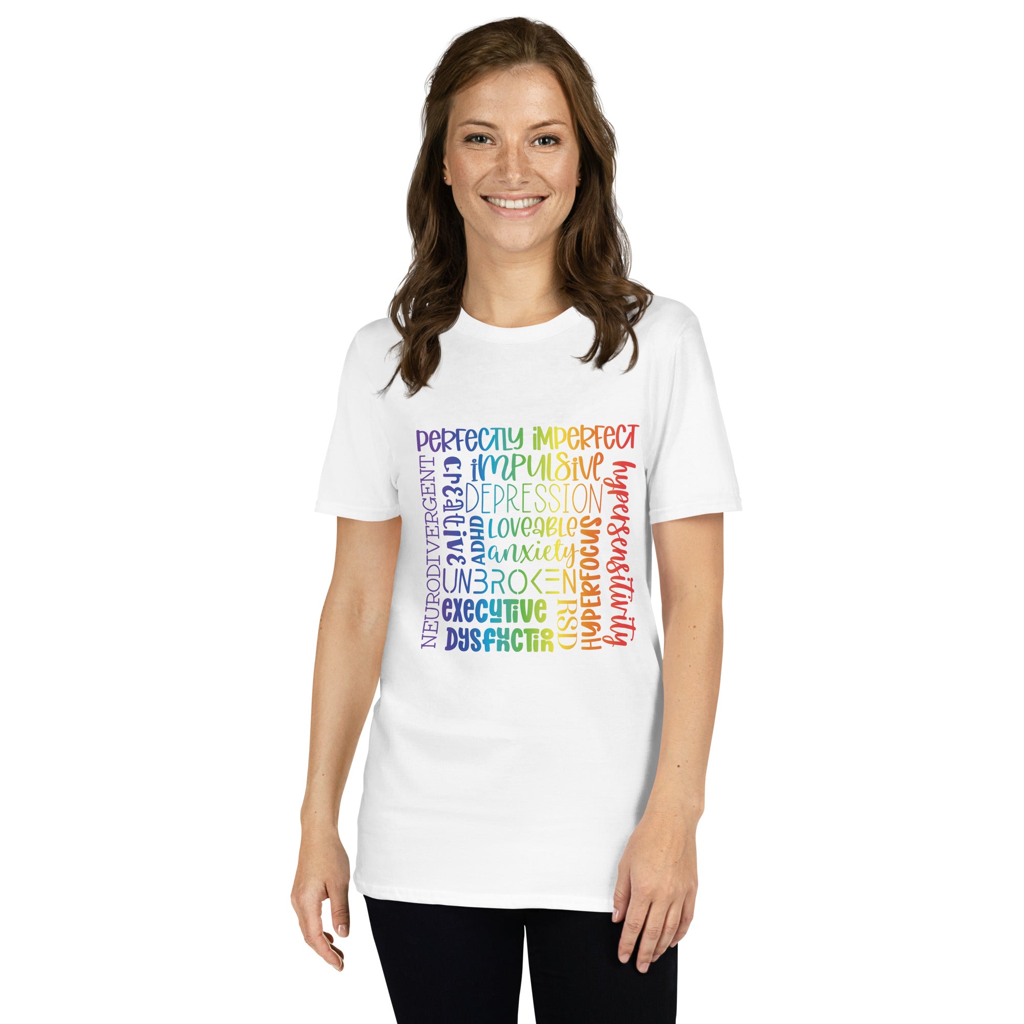 Short-Sleeve Unisex T-Shirt- ADHD- Subway Art Separate Words