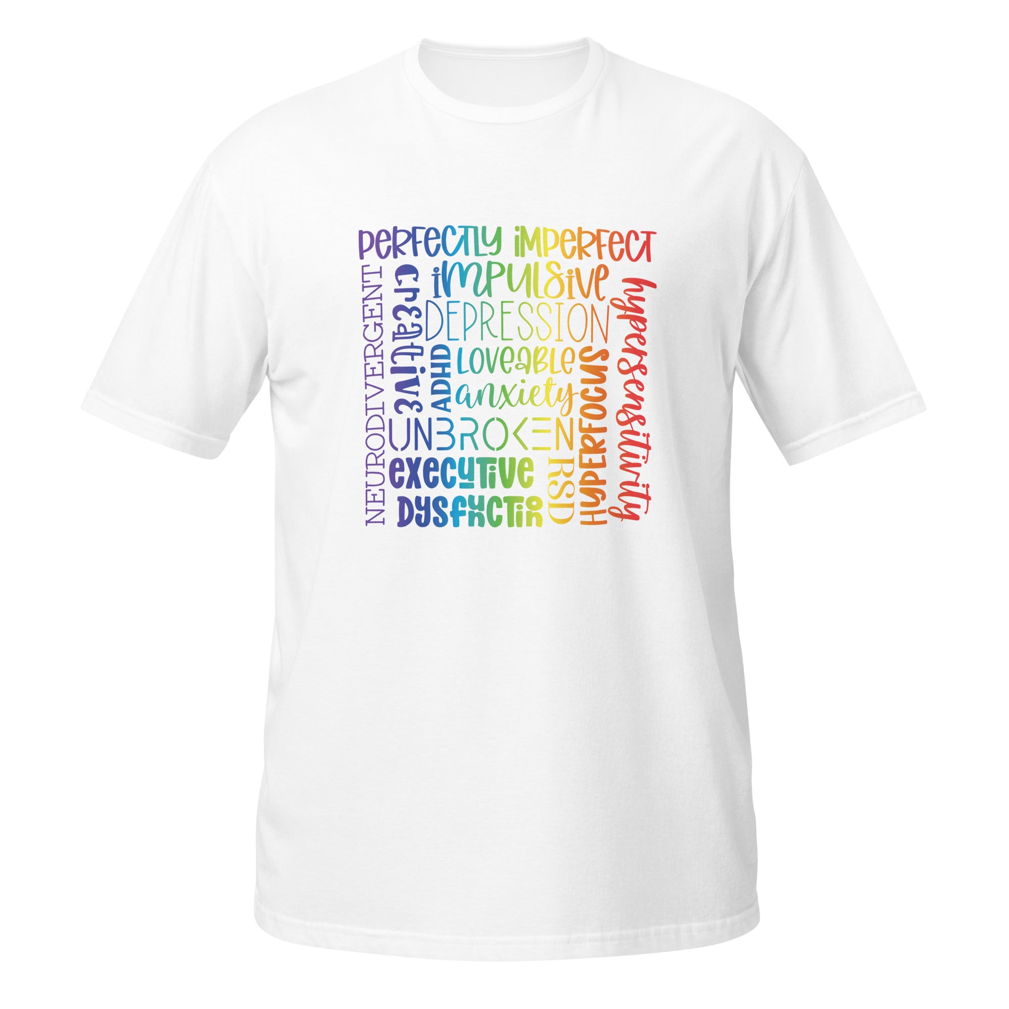 Short-Sleeve Unisex T-Shirt- ADHD- Subway Art Separate Words