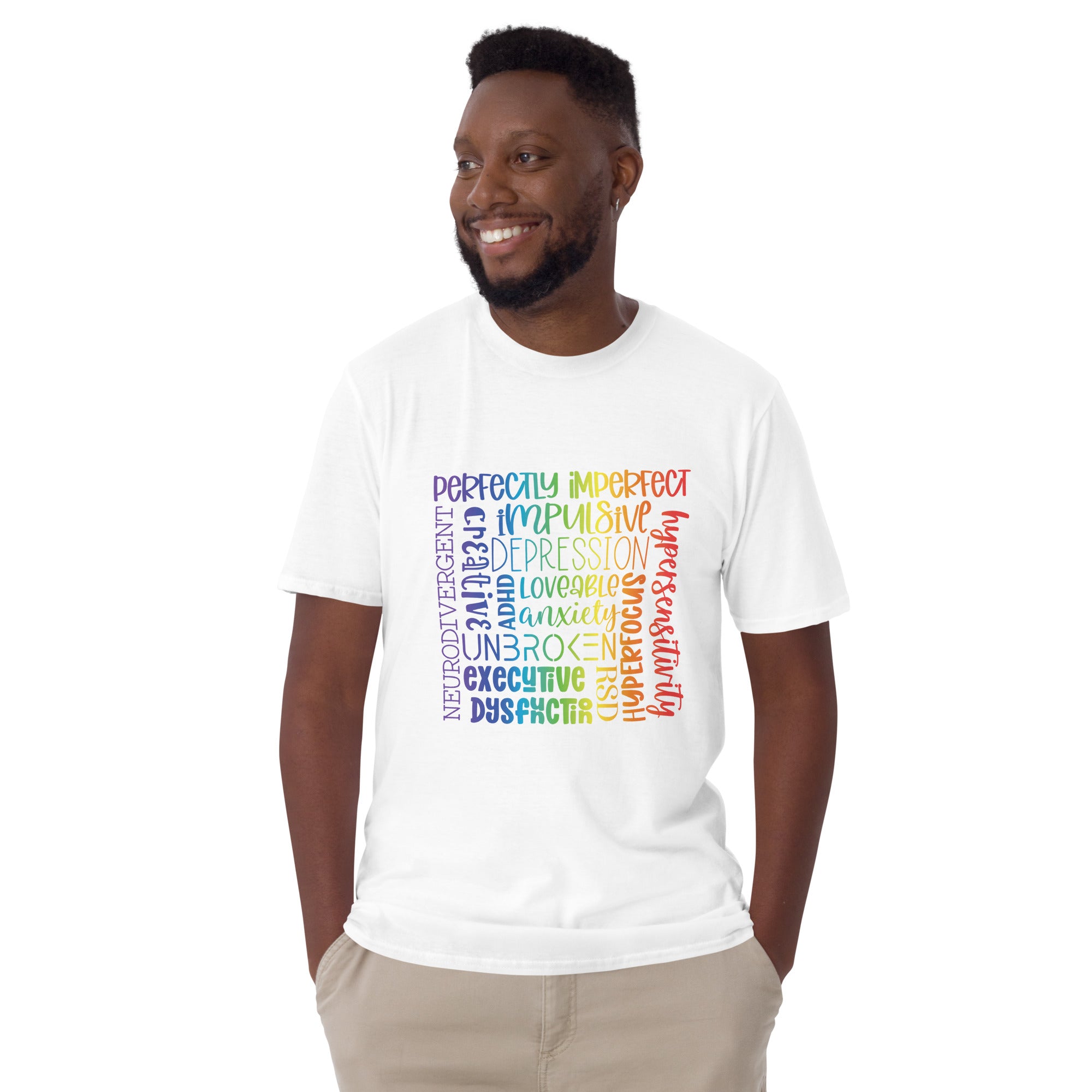 Short-Sleeve Unisex T-Shirt- ADHD- Subway Art Separate Words