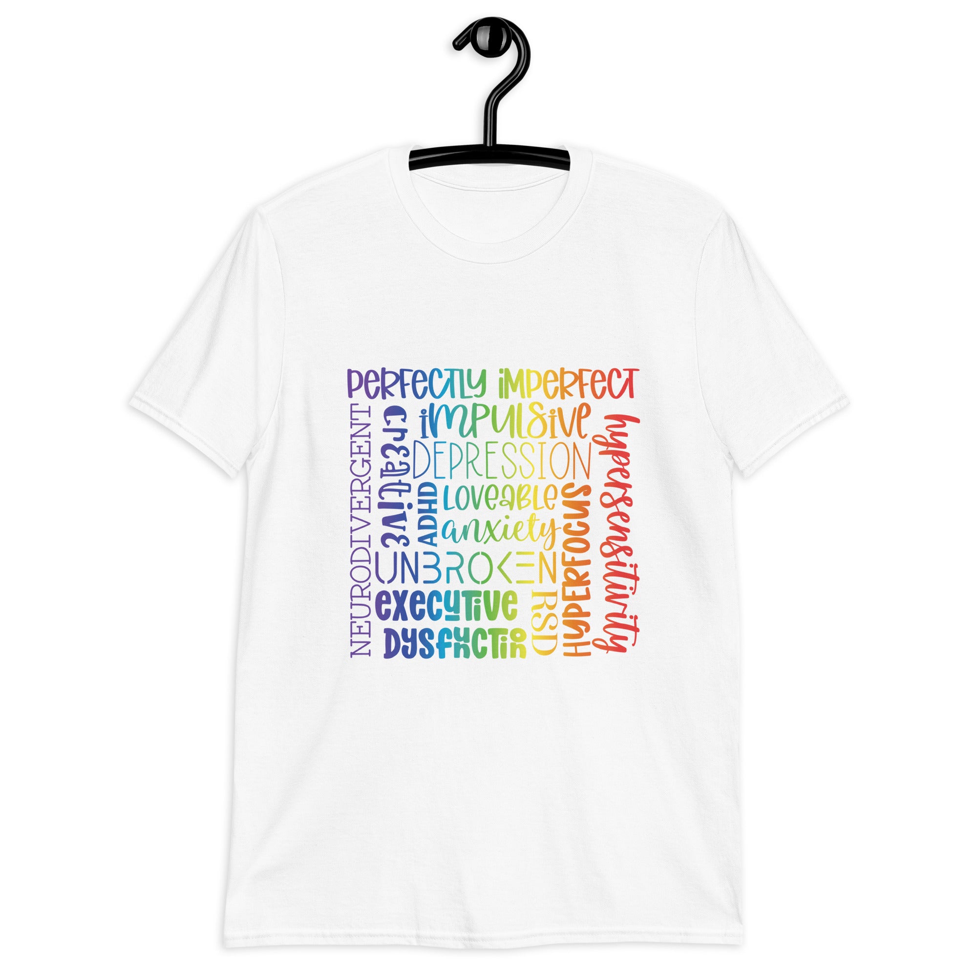 Short-Sleeve Unisex T-Shirt- ADHD- Subway Art Separate Words