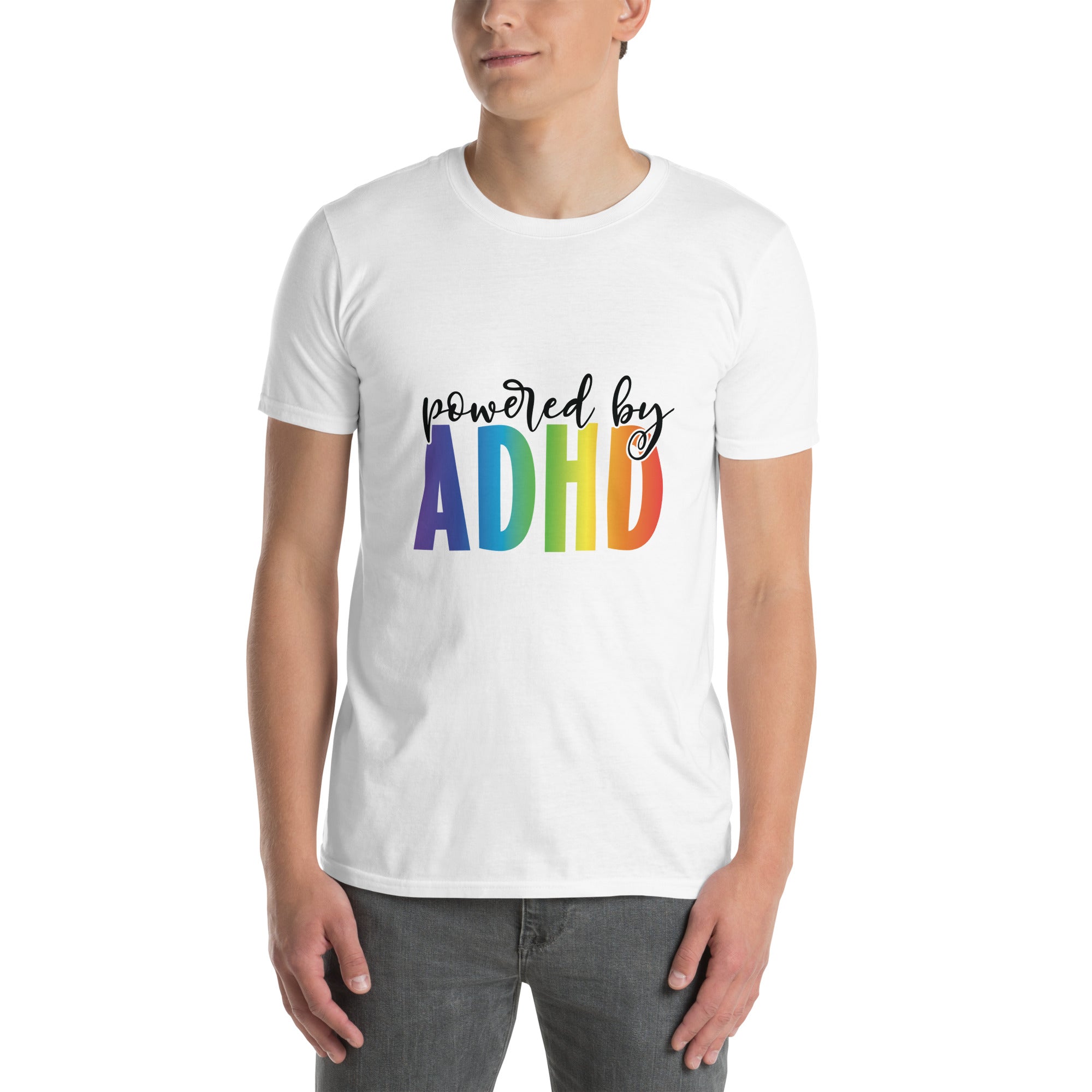 Short-Sleeve Unisex T-Shirt- ADHD- Powered By ADHD
