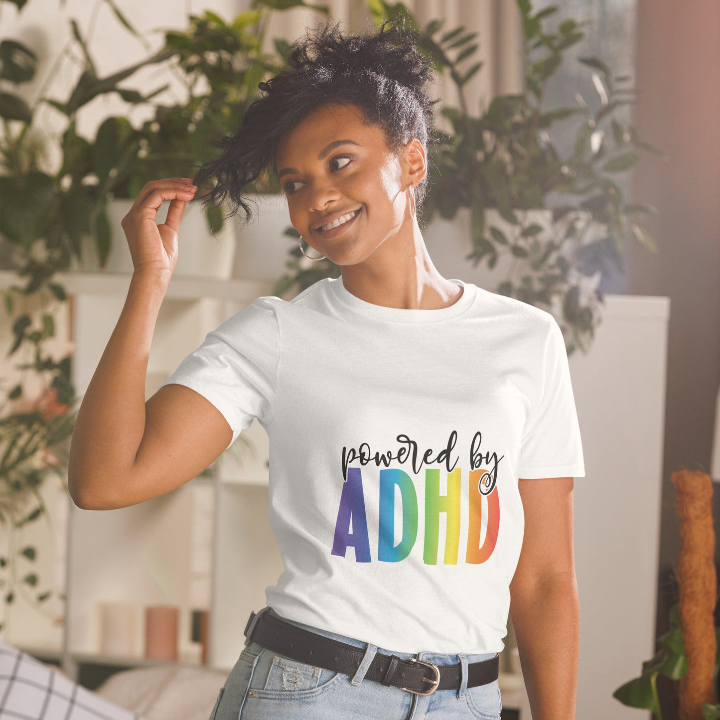 Short-Sleeve Unisex T-Shirt- ADHD- Powered By ADHD