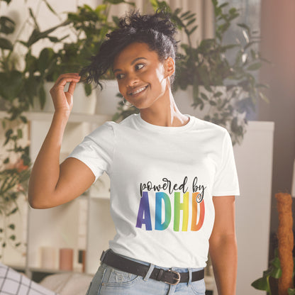 Short-Sleeve Unisex T-Shirt- ADHD- Powered By ADHD