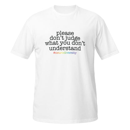 Short-Sleeve Unisex T-Shirt- ADHD- Please Dont Judge