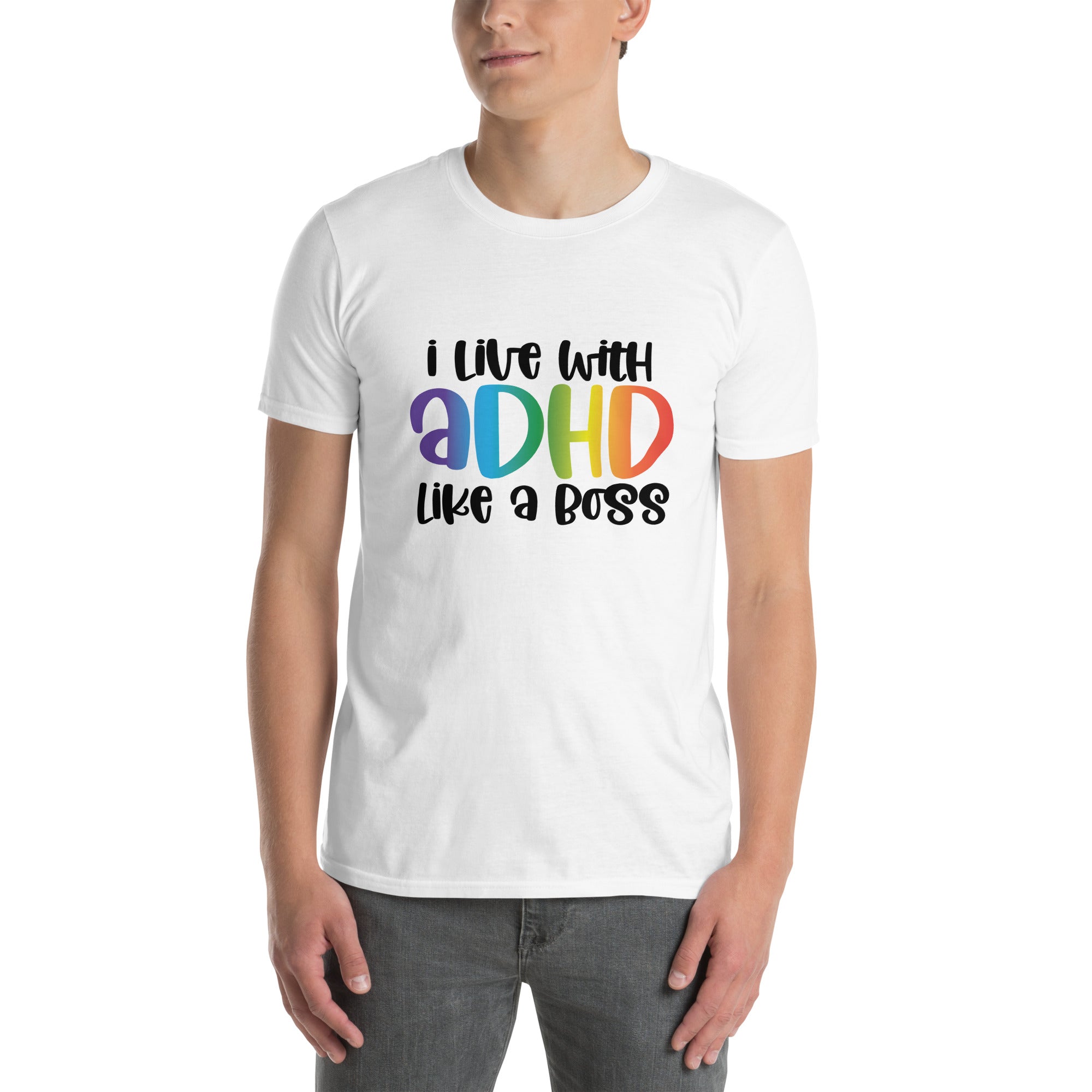 Short-Sleeve Unisex T-Shirt- ADHD- Like A Boss