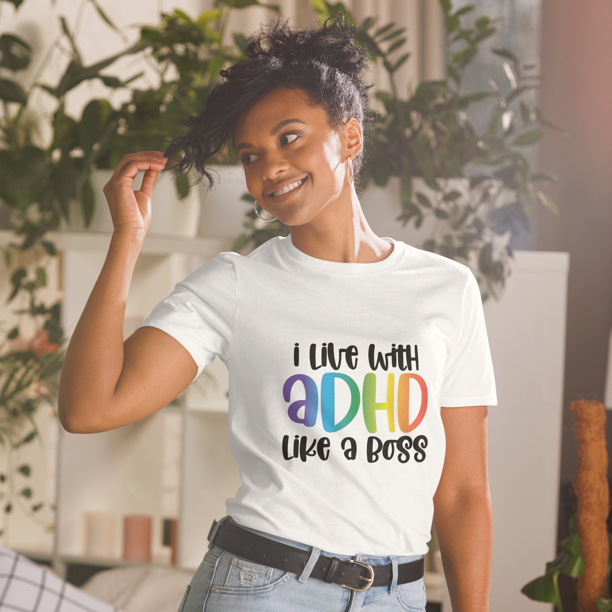 Short-Sleeve Unisex T-Shirt- ADHD- Like A Boss