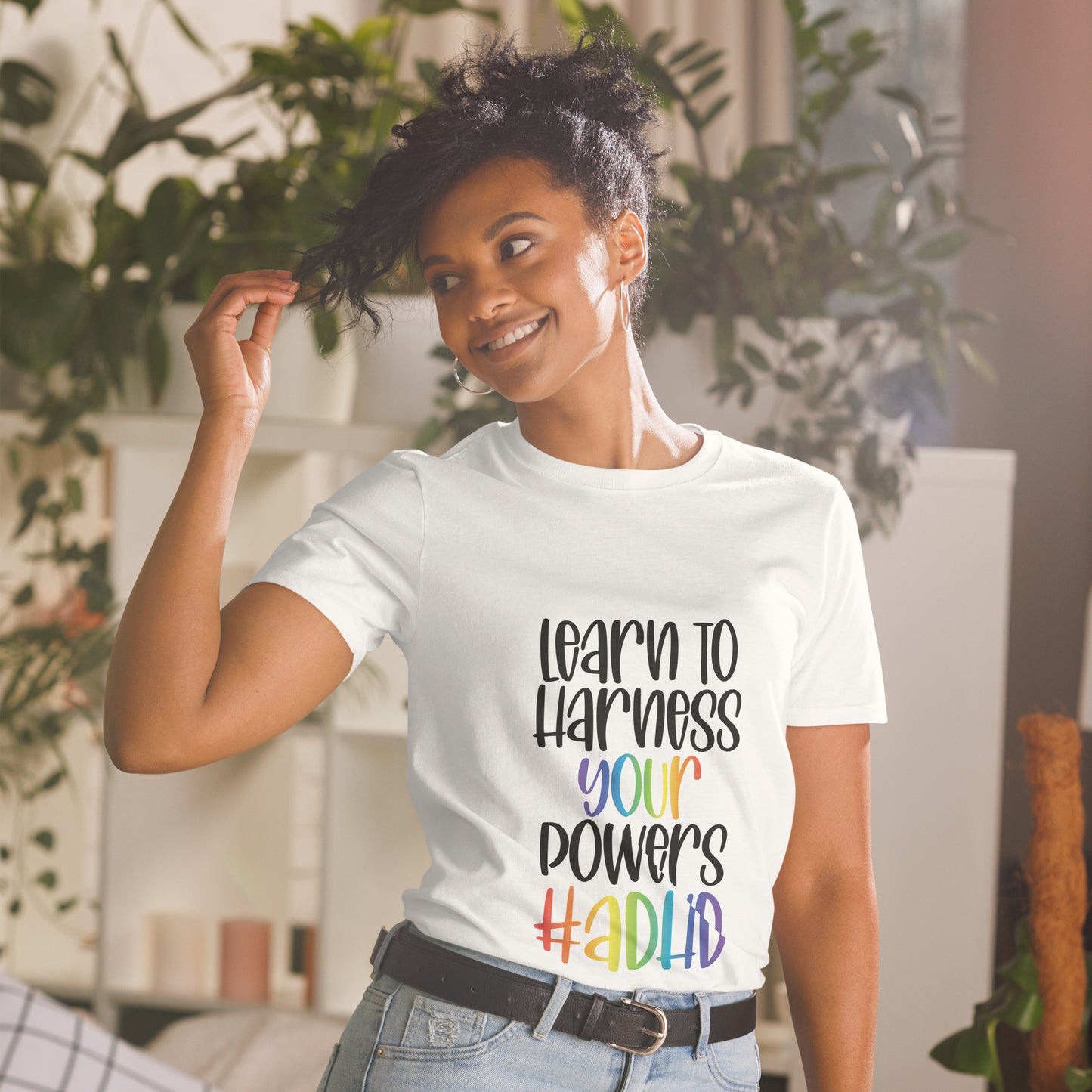 Short-Sleeve Unisex T-Shirt- ADHD- Learn To Harness the Power