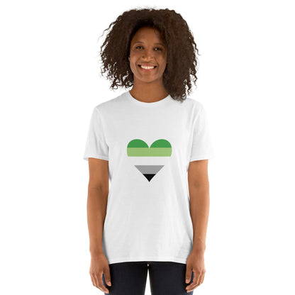 Short-Sleeve Unisex T-Shirt-Aromantic Heart