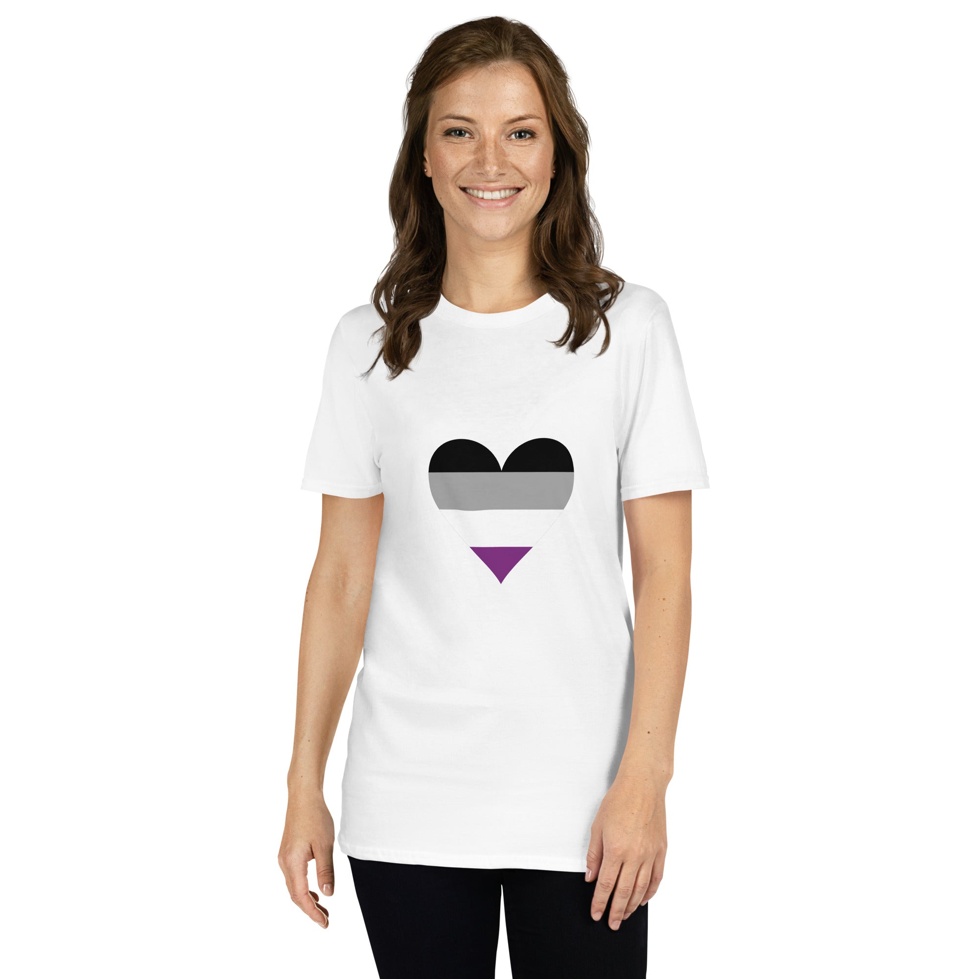 Short-Sleeve Unisex T-Shirt-Asexual Heart