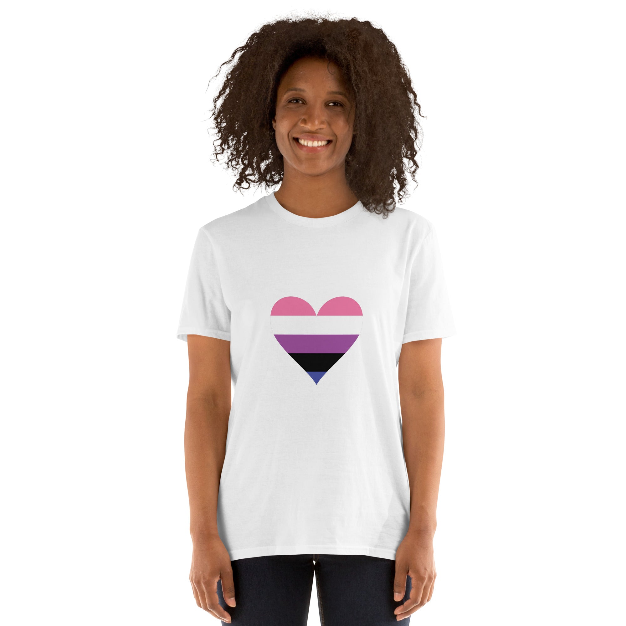 Short-Sleeve Unisex T-Shirt-Genderfluid Heart