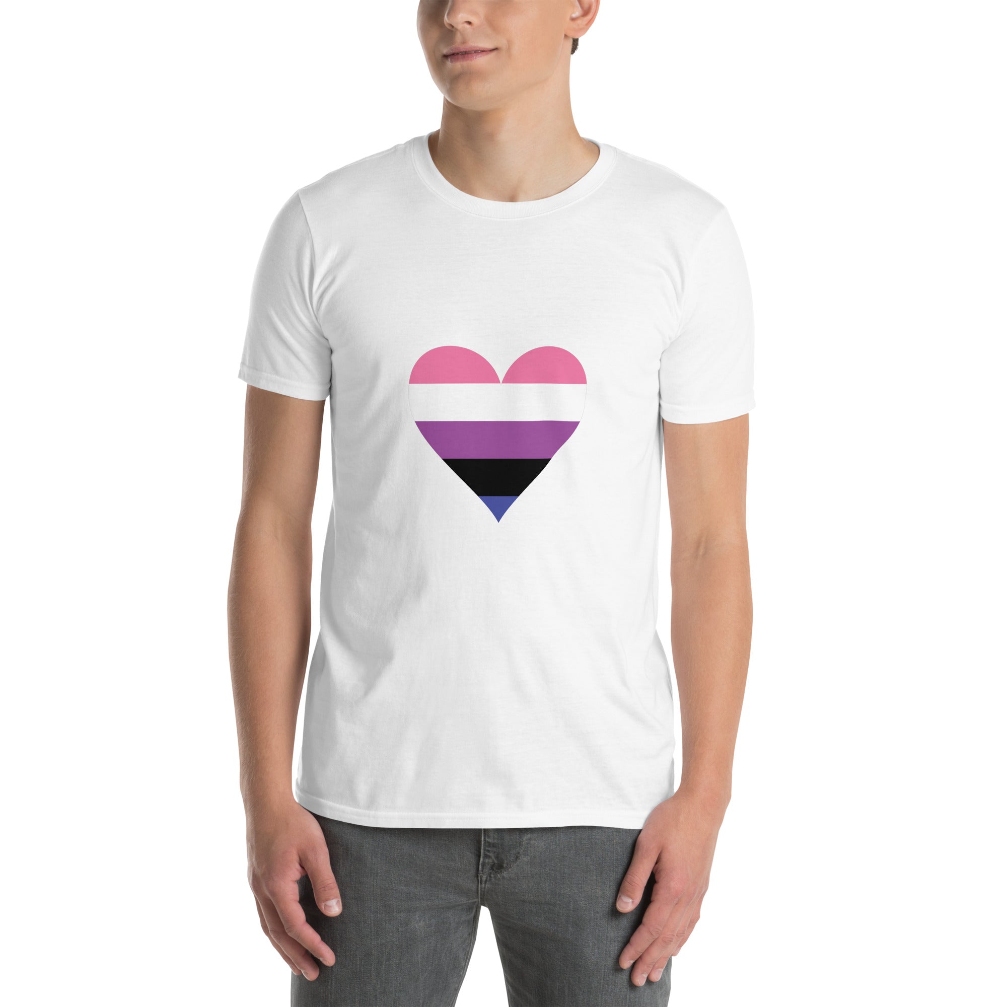 Short-Sleeve Unisex T-Shirt-Genderfluid Heart