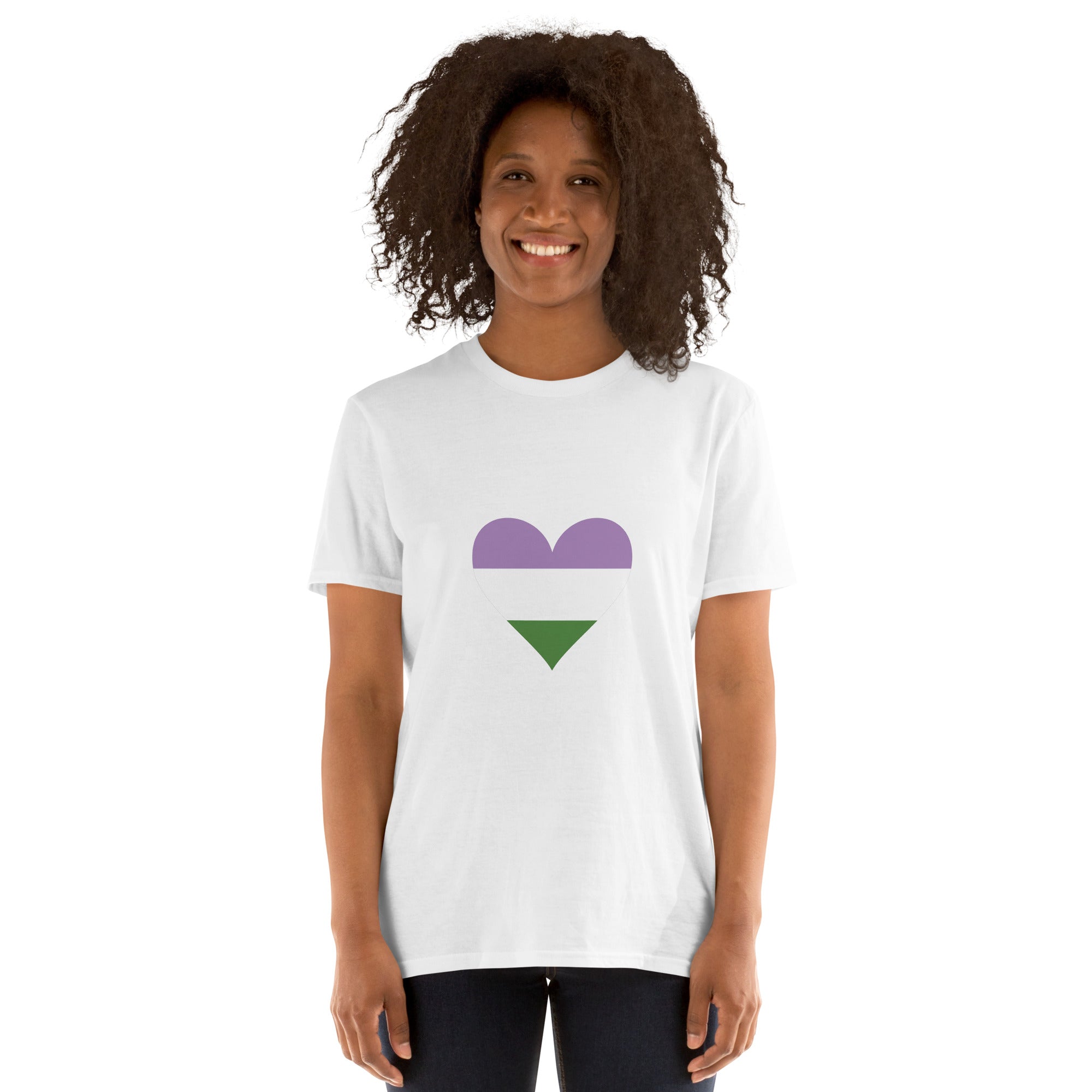 Short-Sleeve Unisex T-Shirt-Genderqueer Heart