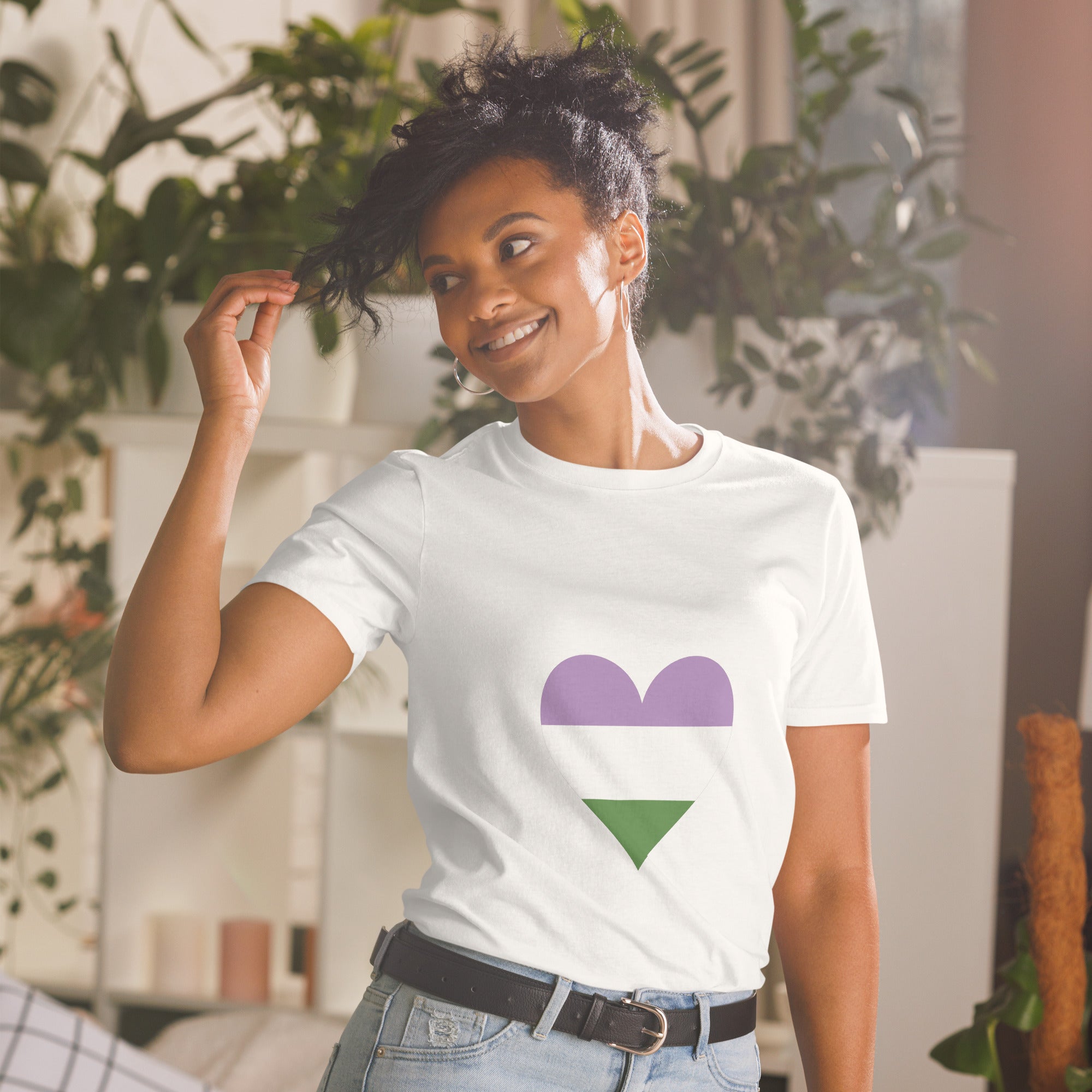 Short-Sleeve Unisex T-Shirt-Genderqueer Heart