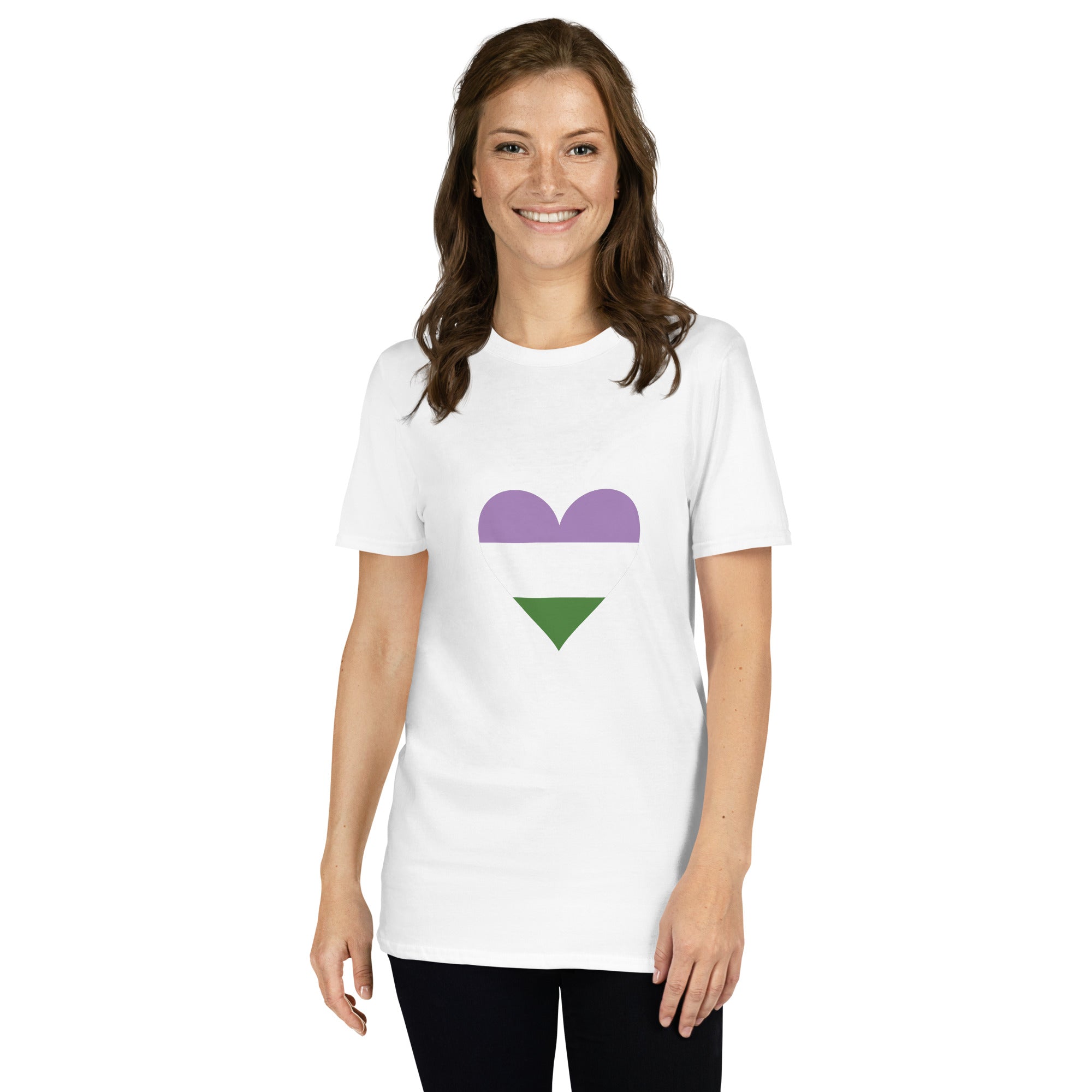 Short-Sleeve Unisex T-Shirt-Genderqueer Heart