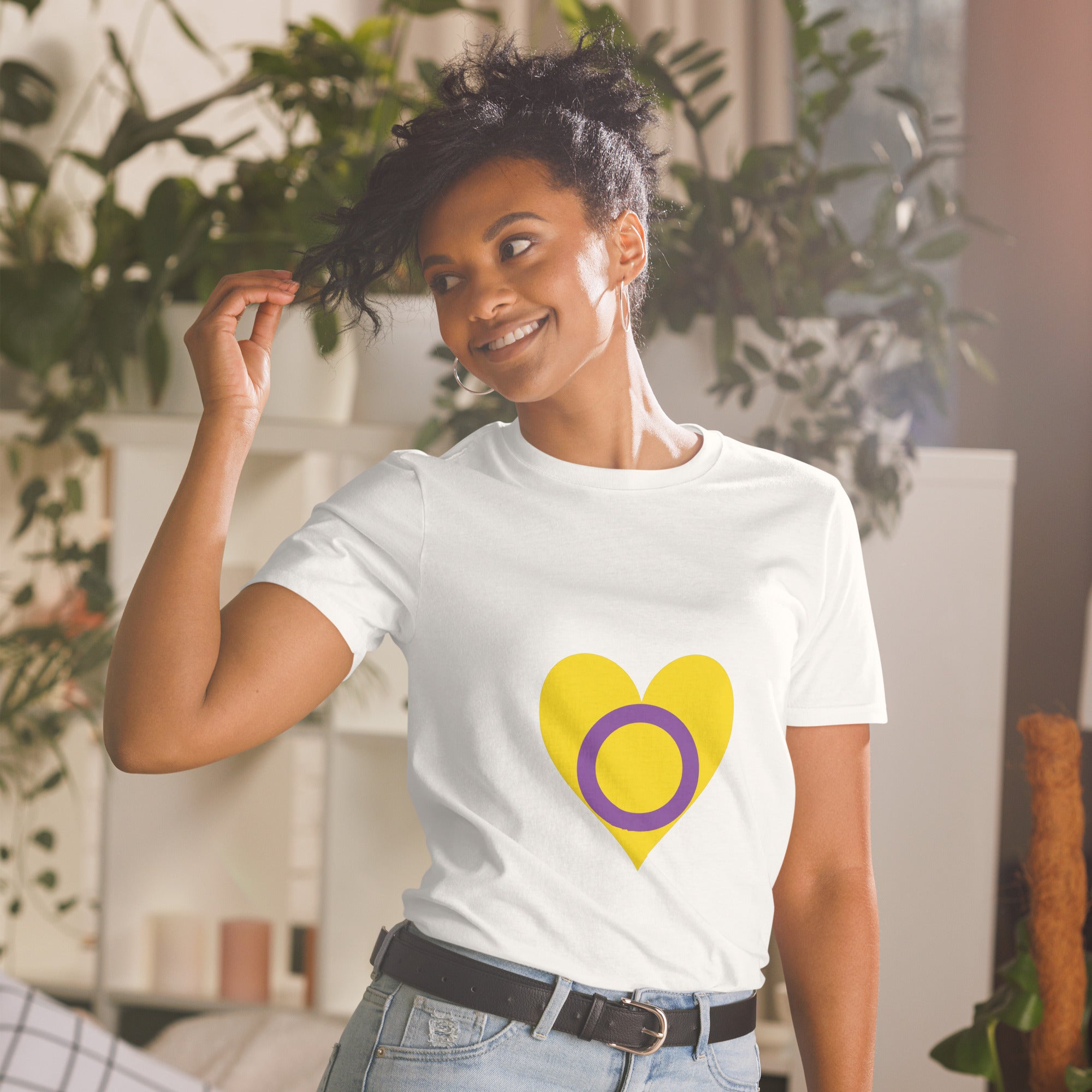 Short-Sleeve Unisex T-Shirt-Intersex Heart