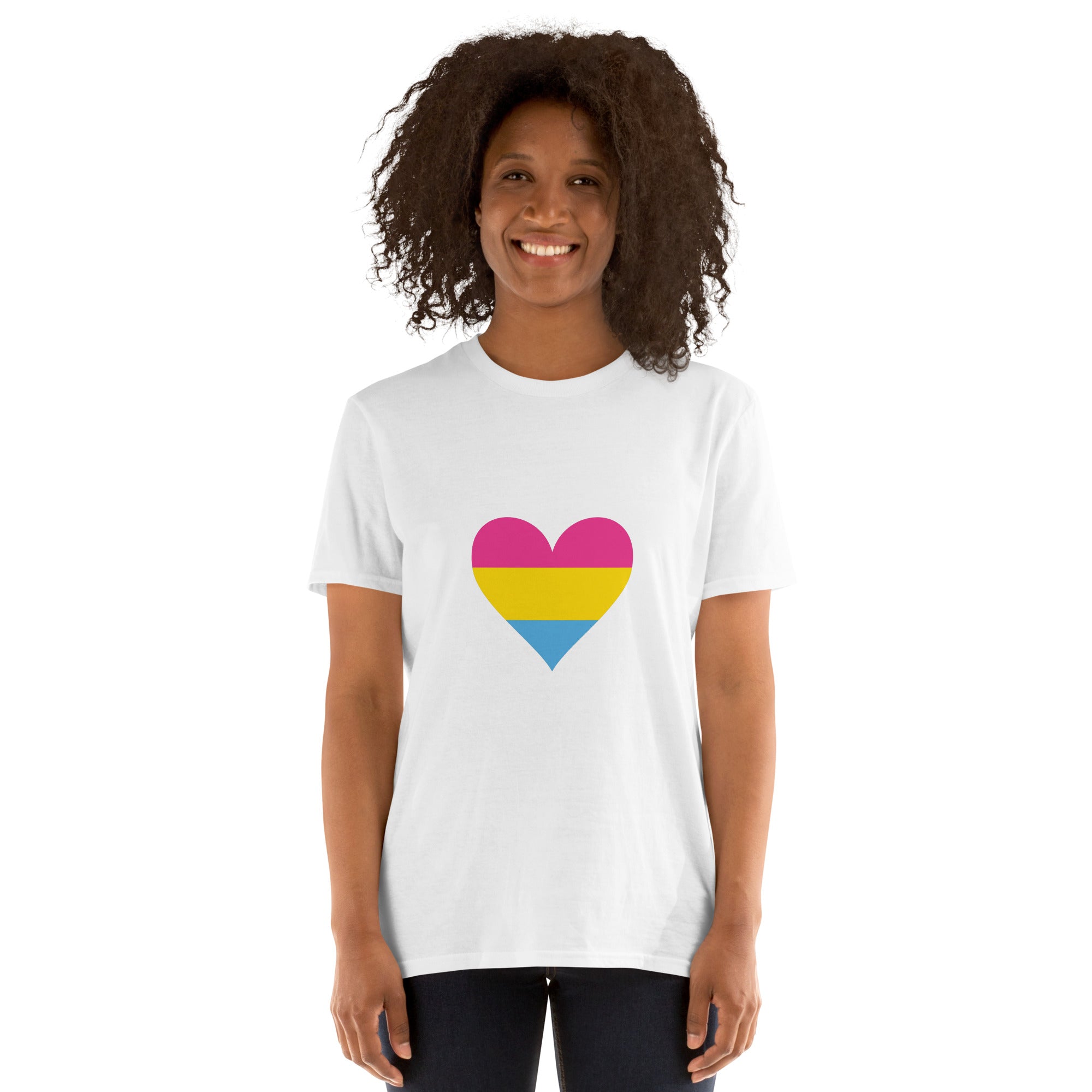 Short-Sleeve Unisex T-Shirt-Pansexual Heart