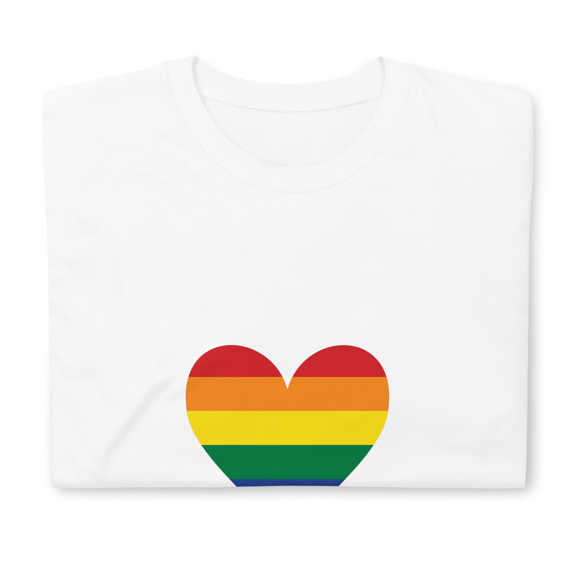 Short-Sleeve Unisex T-Shirt-Pride Rainbow Heart