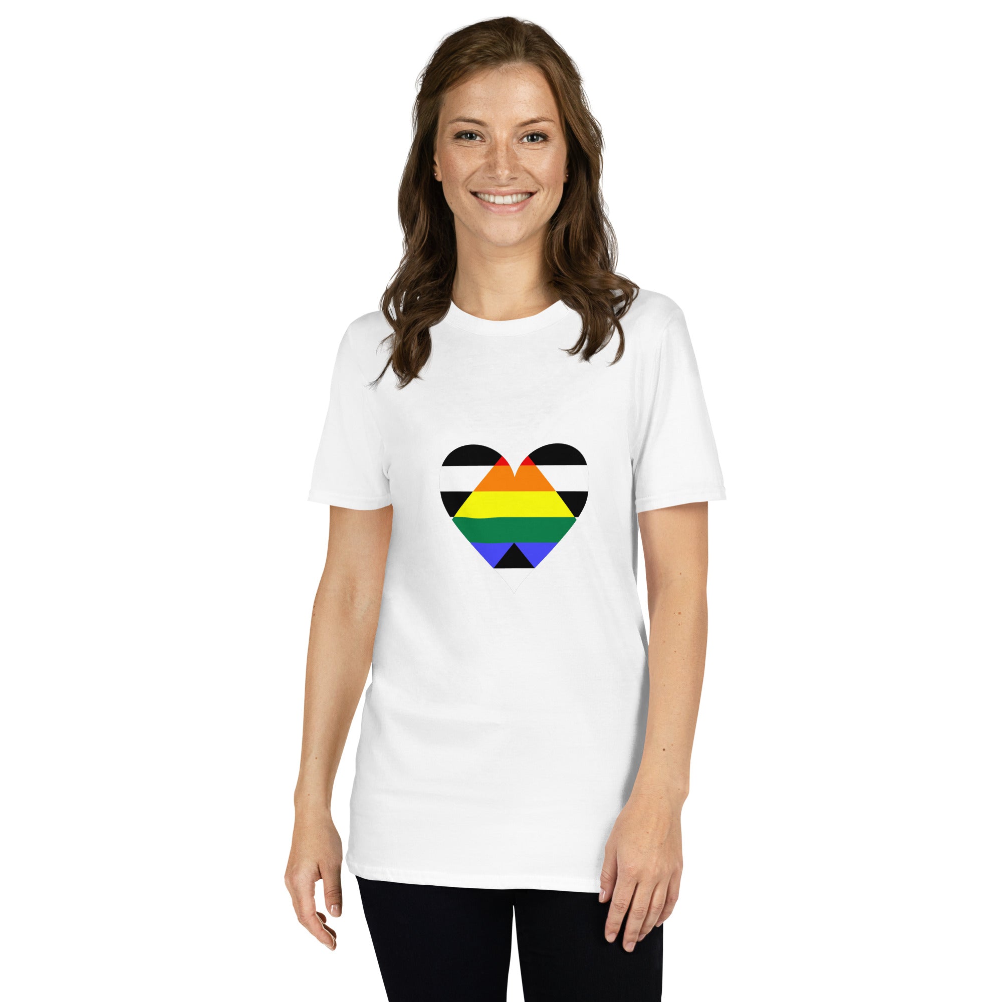 Short-Sleeve Unisex T-Shirt-Straight Ally Heart