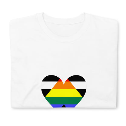 Short-Sleeve Unisex T-Shirt-Straight Ally Heart