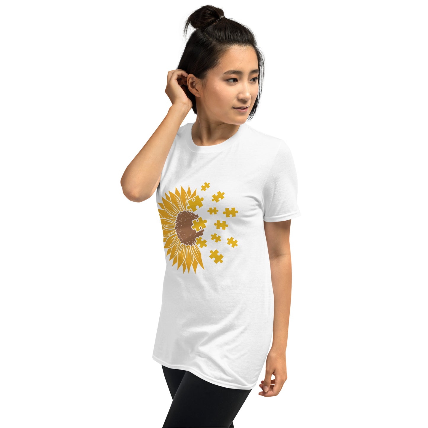 Short-Sleeve Unisex T-Shirt- Sunflower Autism