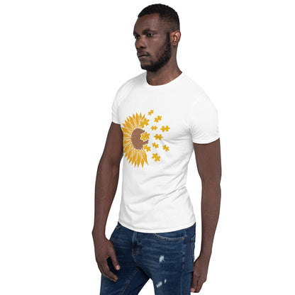 Short-Sleeve Unisex T-Shirt- Sunflower Autism