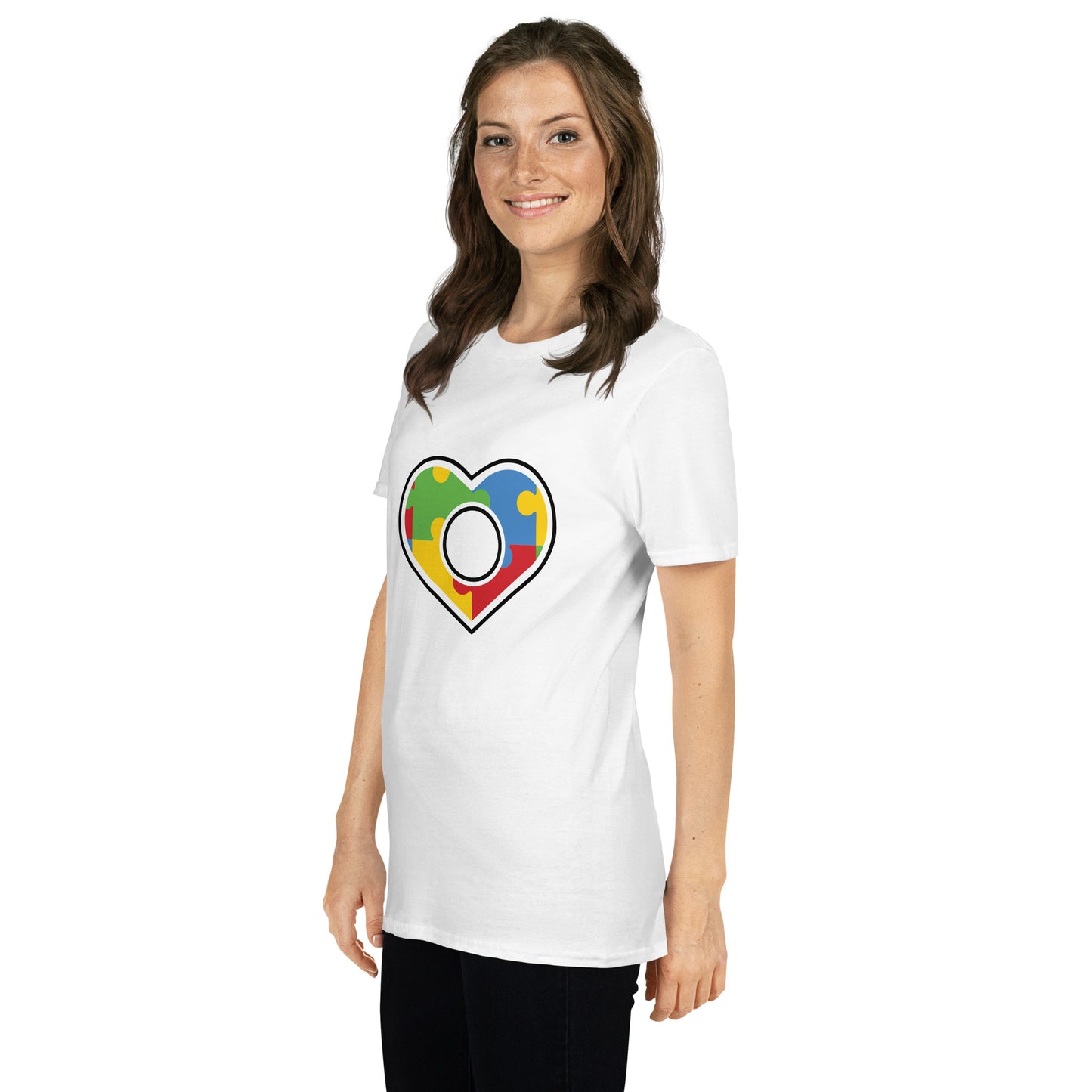 Short-Sleeve Unisex T-Shirt- Autism Heart