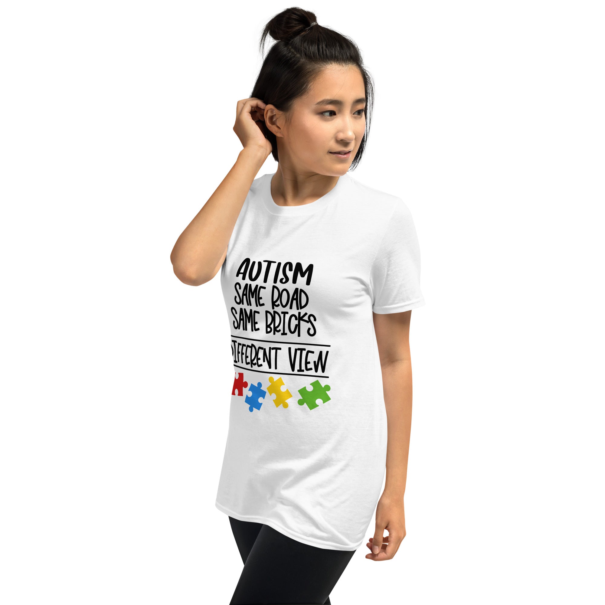 Short-Sleeve Unisex T-Shirt- Autism Same Road