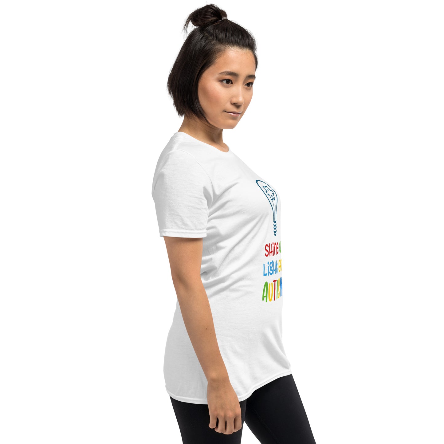 Short-Sleeve Unisex T-Shirt- Shine a light on autism
