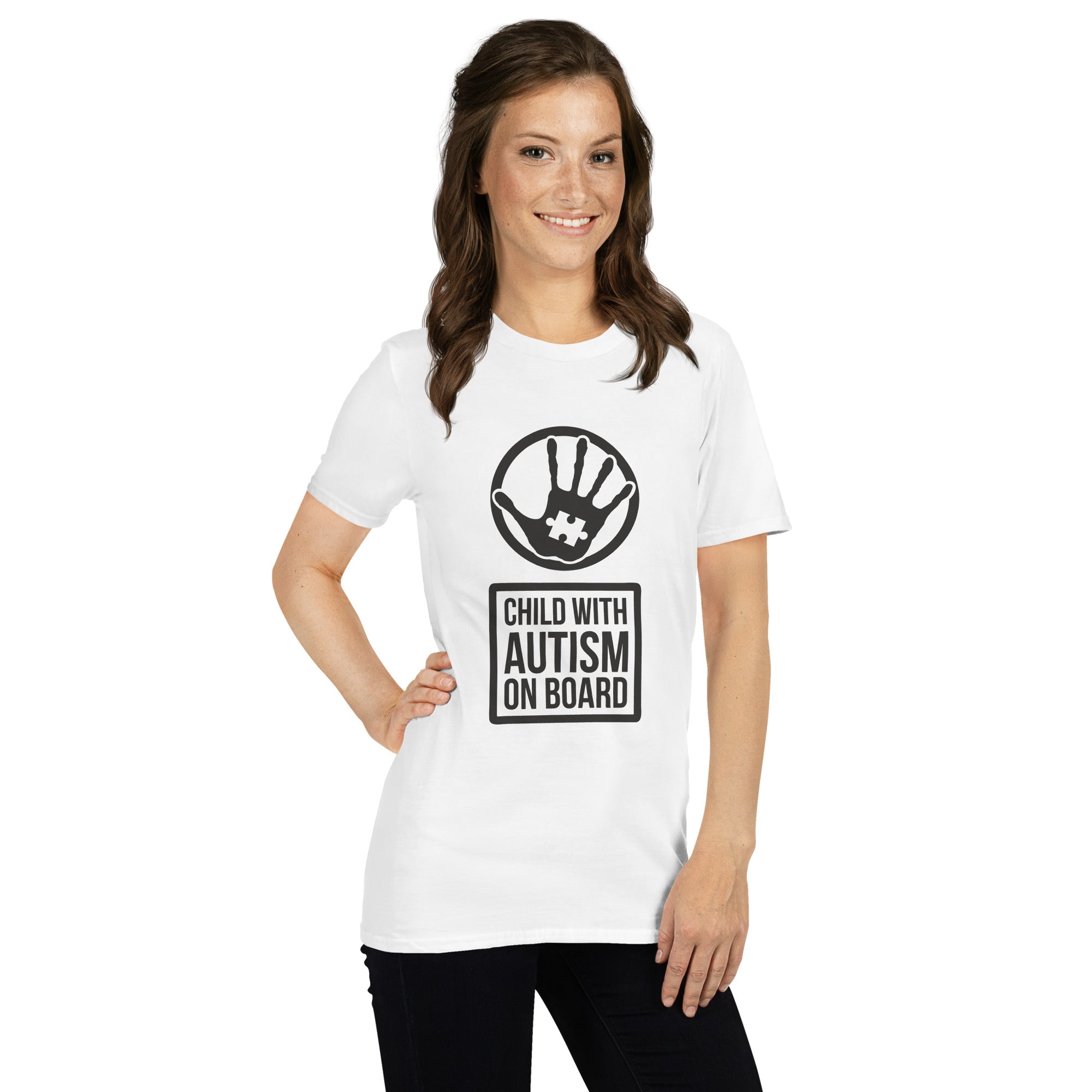 Short-Sleeve Unisex T-Shirt- Child with Autism on Board