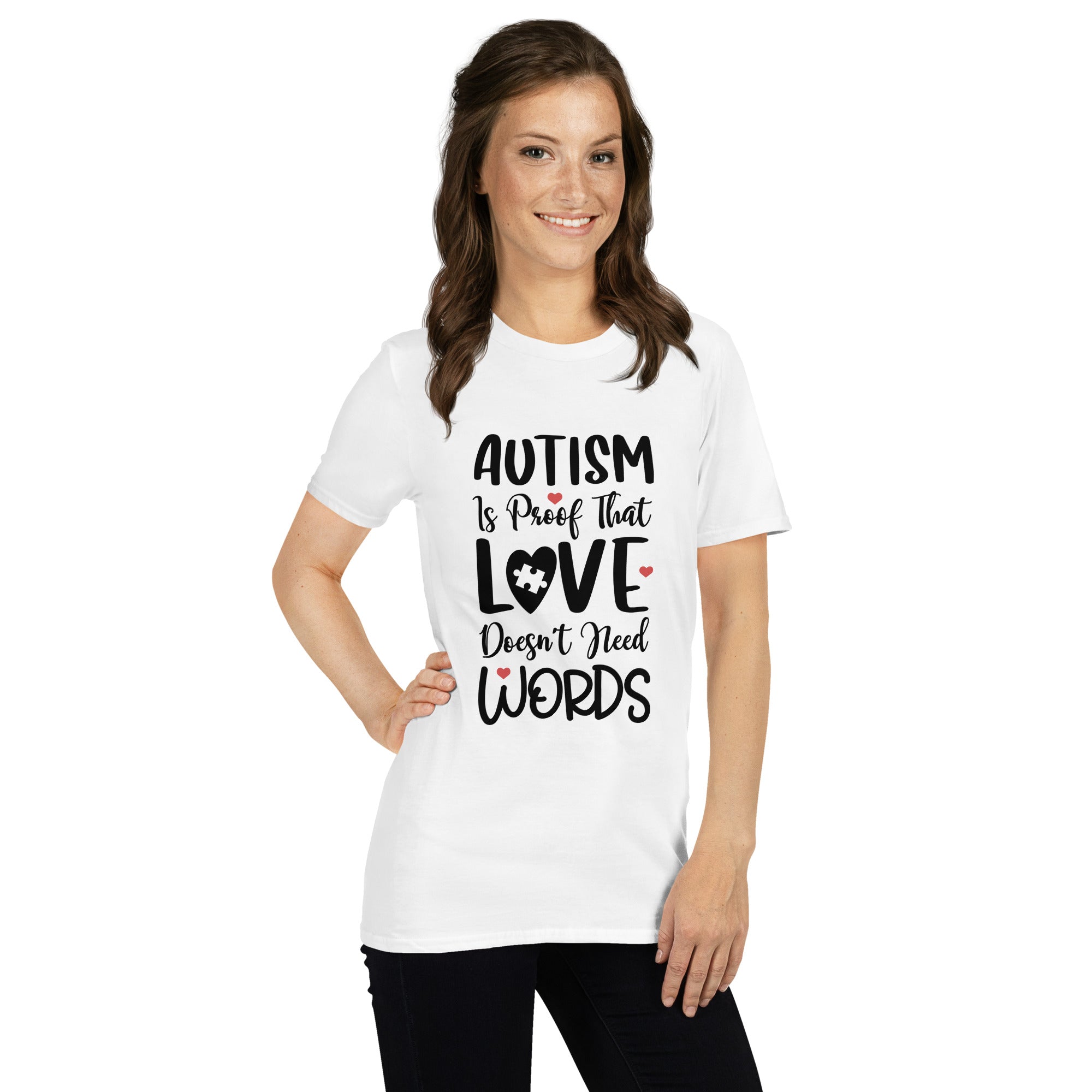 Short-Sleeve Unisex T-Shirt- Autism is proof
