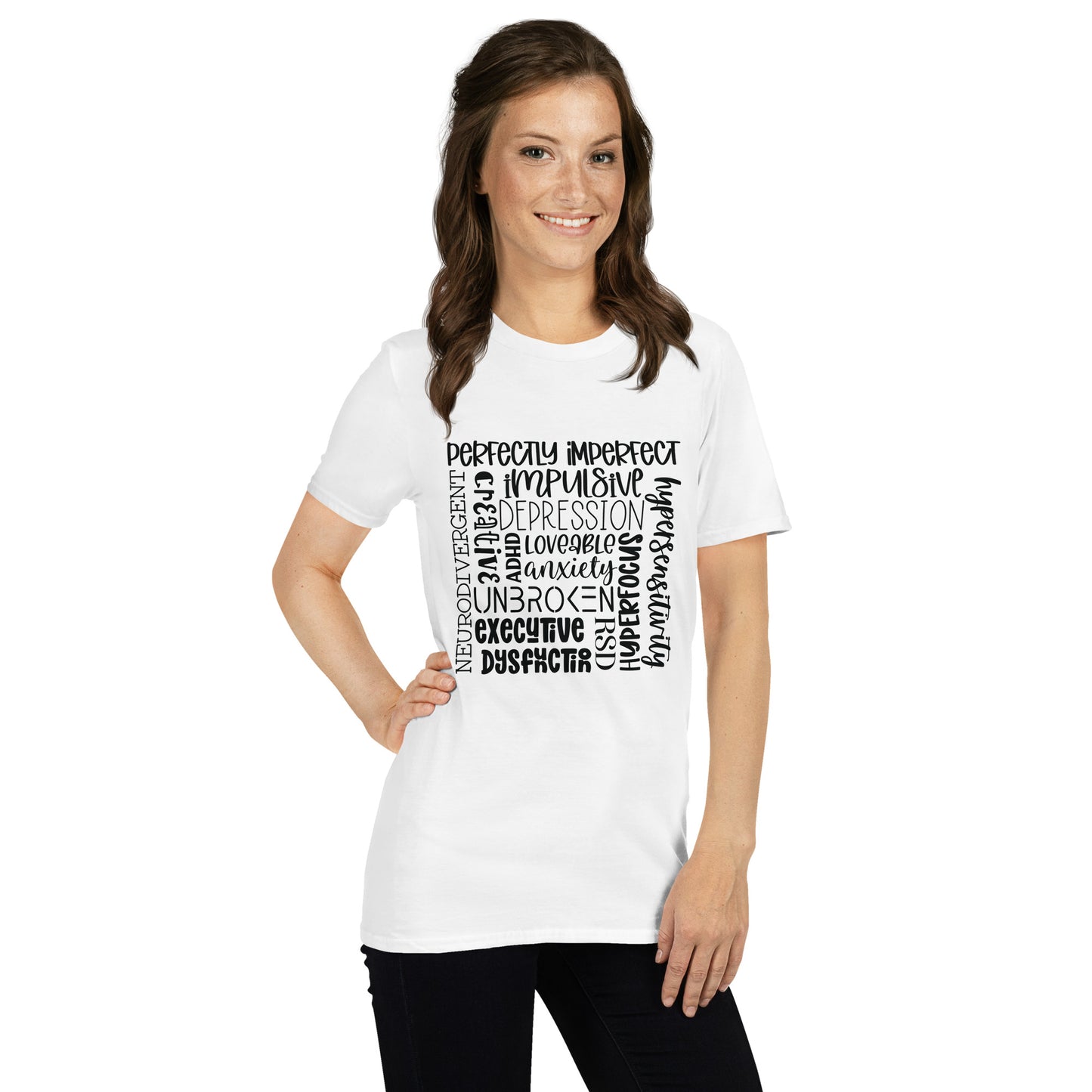 Short-Sleeve Unisex T-Shirt- ADHD- Subway Art Separate Words