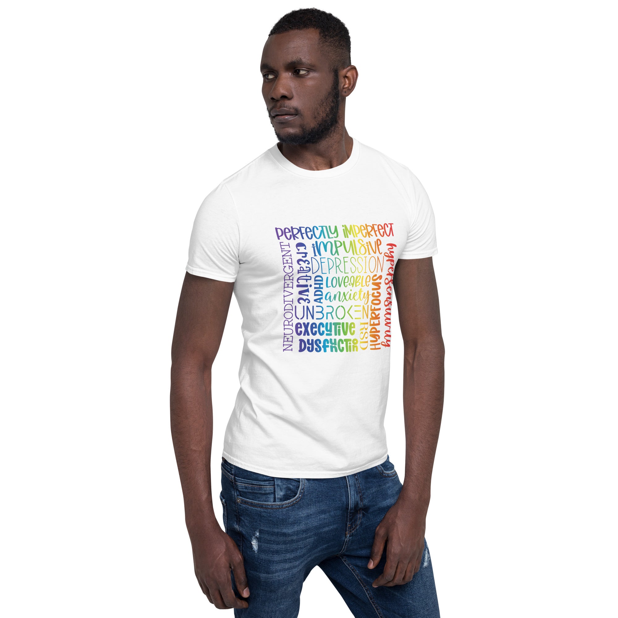 Short-Sleeve Unisex T-Shirt- ADHD- Subway Art Separate Words