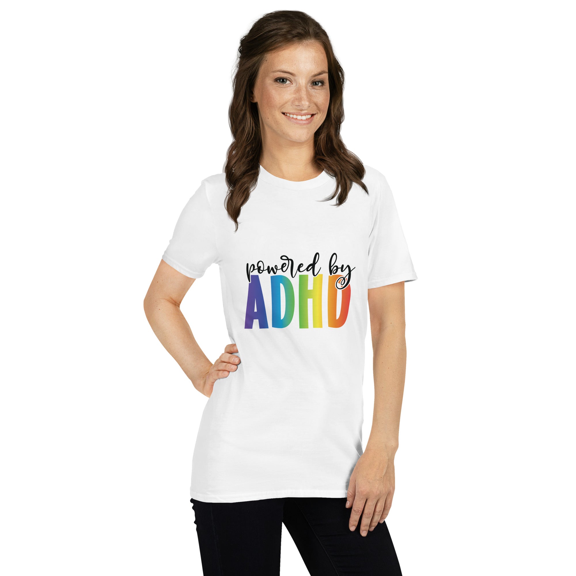 Short-Sleeve Unisex T-Shirt- ADHD- Powered By ADHD