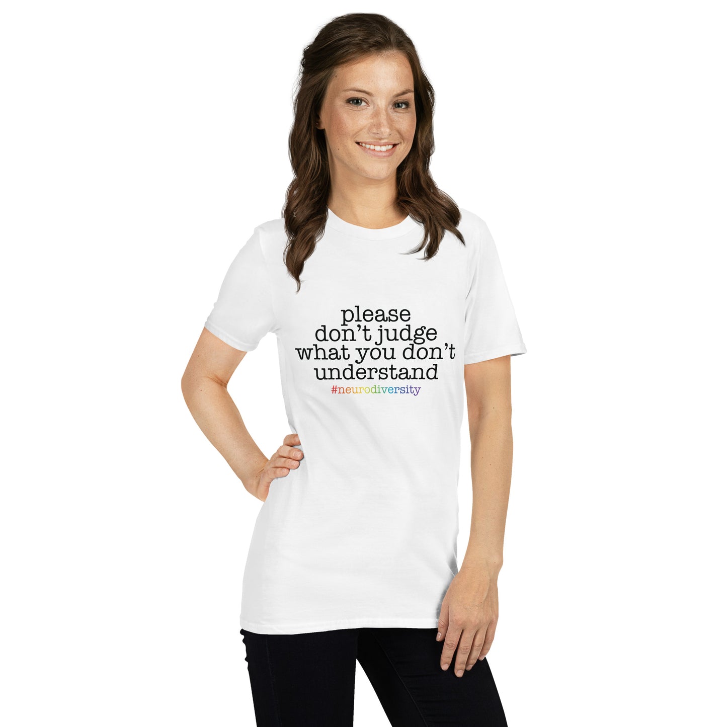 Short-Sleeve Unisex T-Shirt- ADHD- Please Dont Judge
