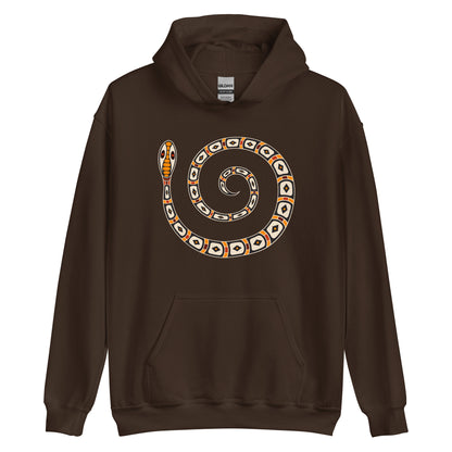 Unisex Hoodie- Australian Tribal Figure Snake