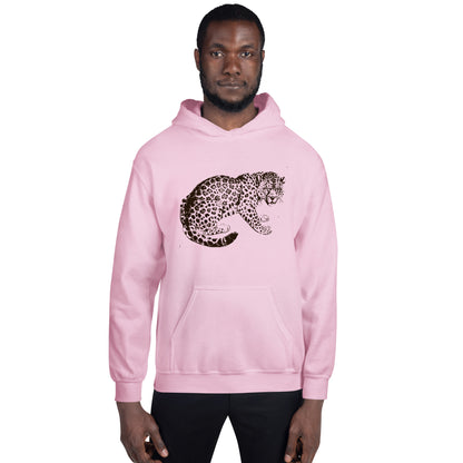 Unisex Hoodie- Hand Drawn Jaguar Mono