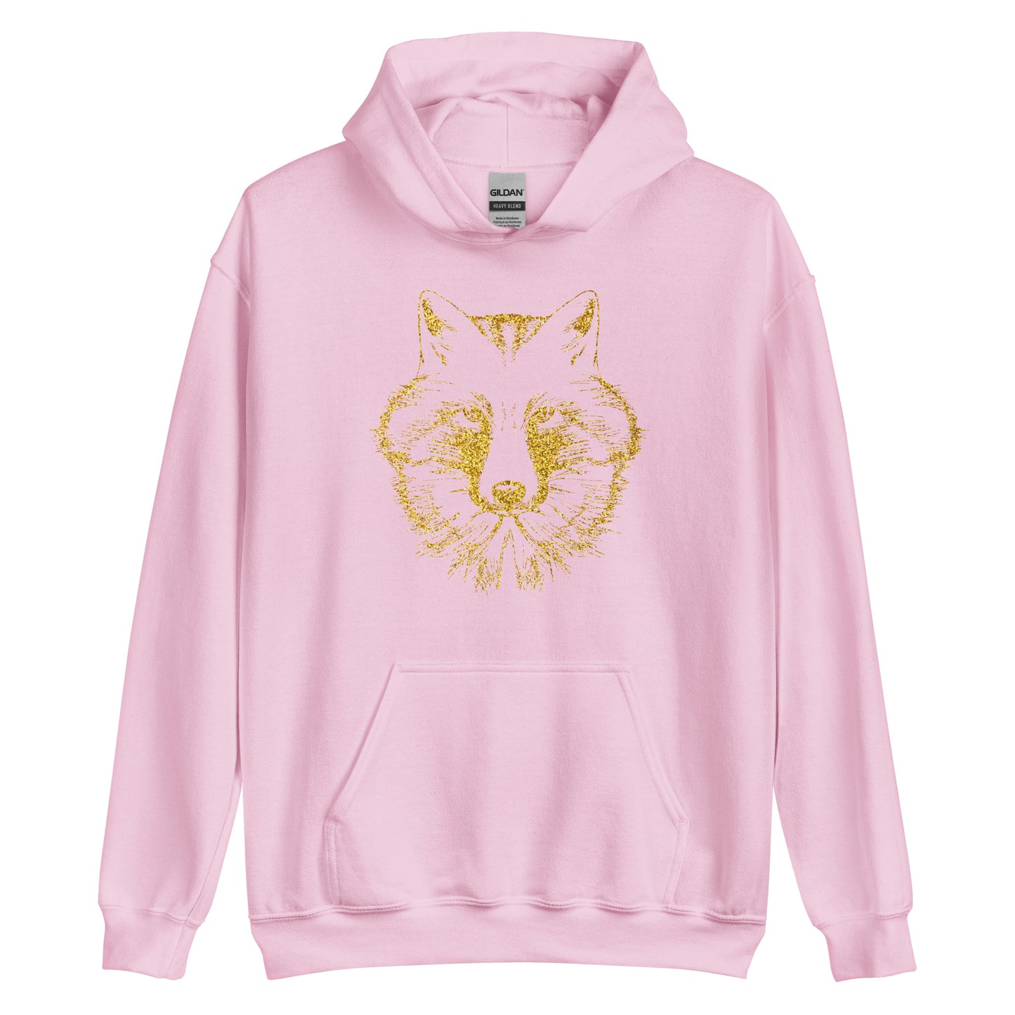 Unisex Hoodie- Wolf Gold Print